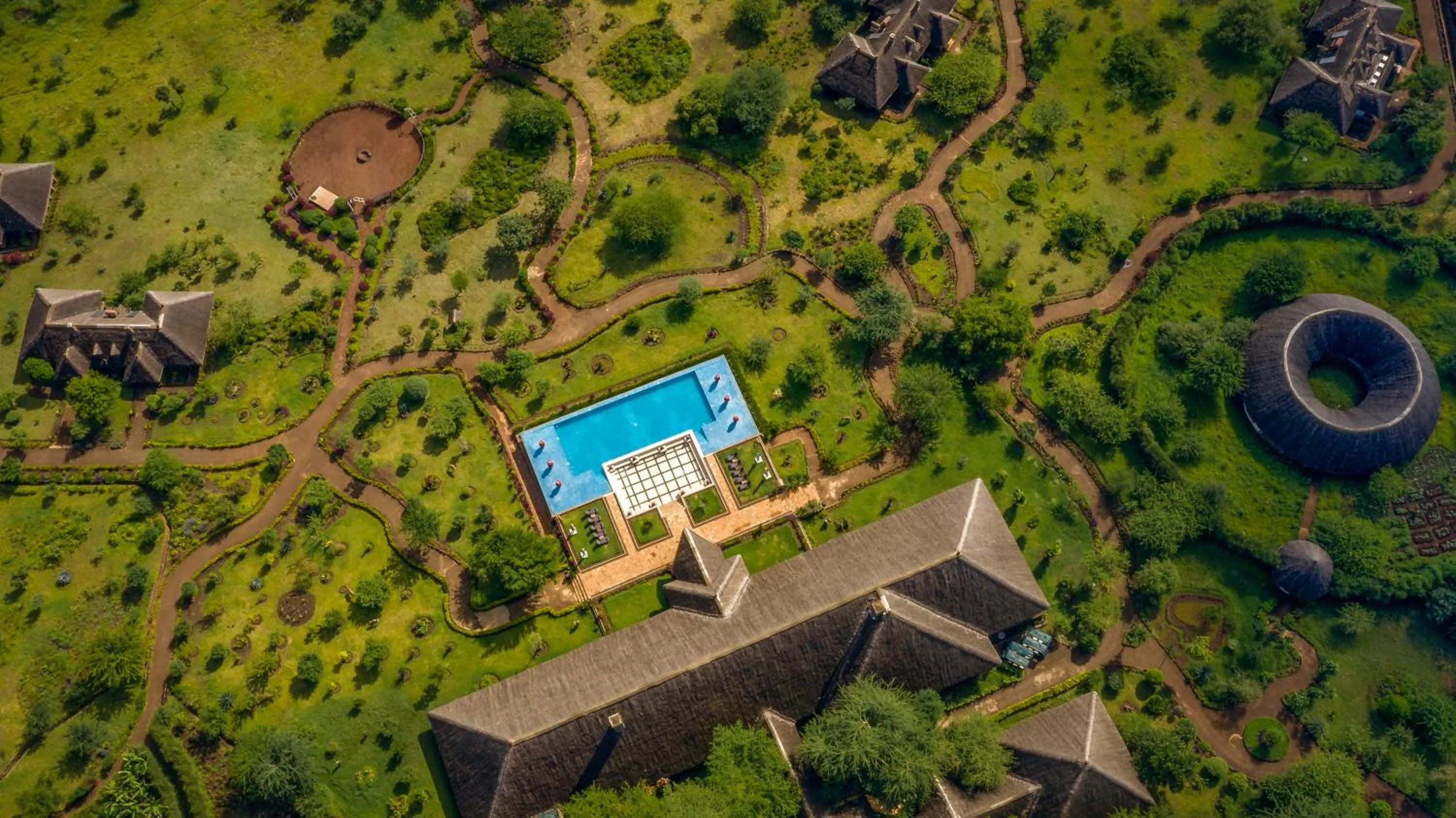 Bird's eye view in Lake Manyara Kilimamoja Lodge