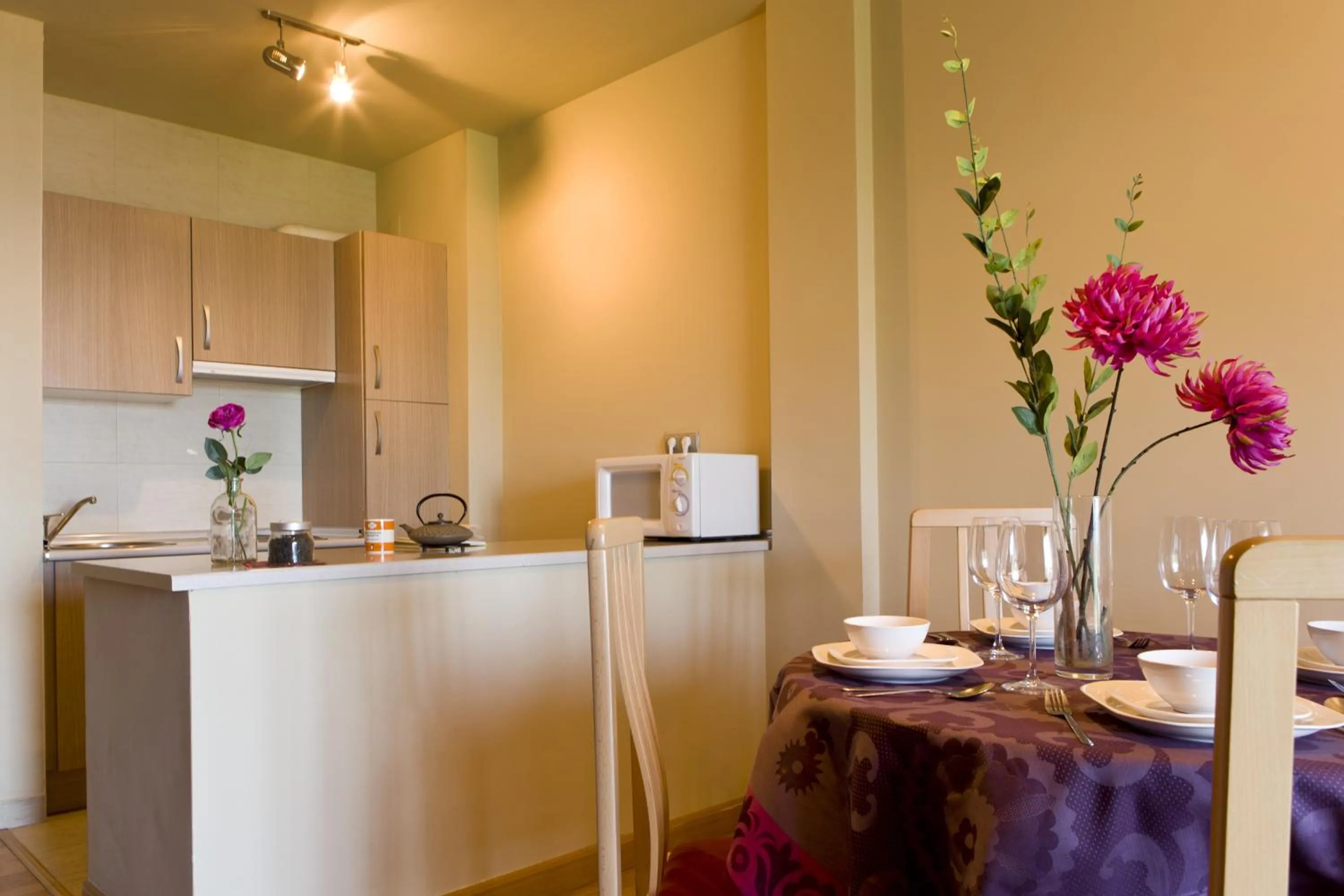 Kitchen or kitchenette in Apartamentos Mar Comillas