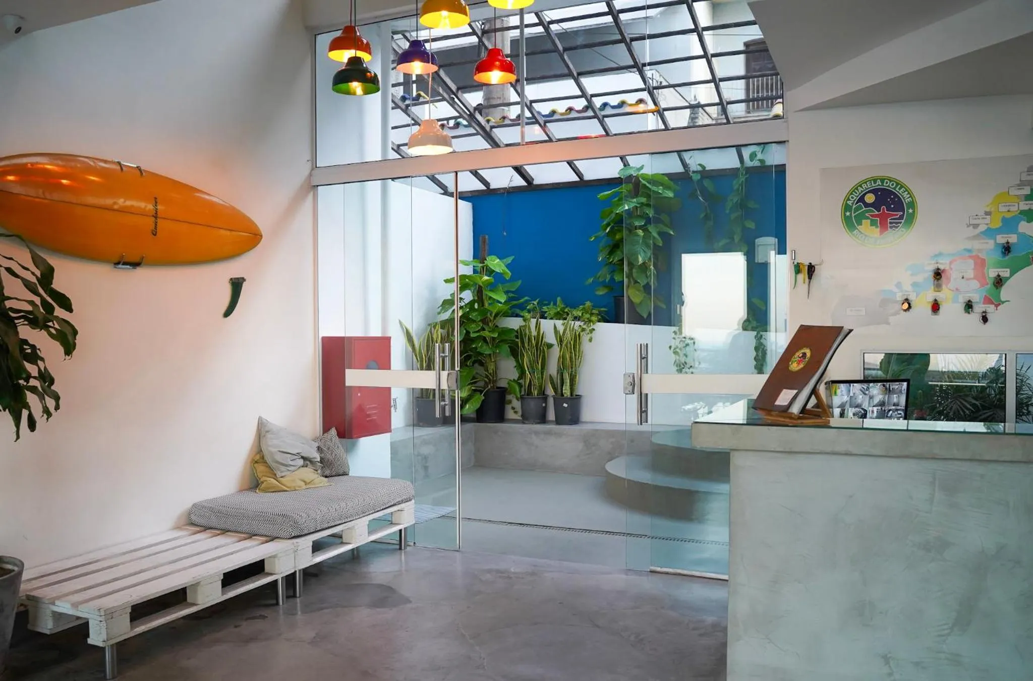 Lobby or reception in Aquarela do Leme