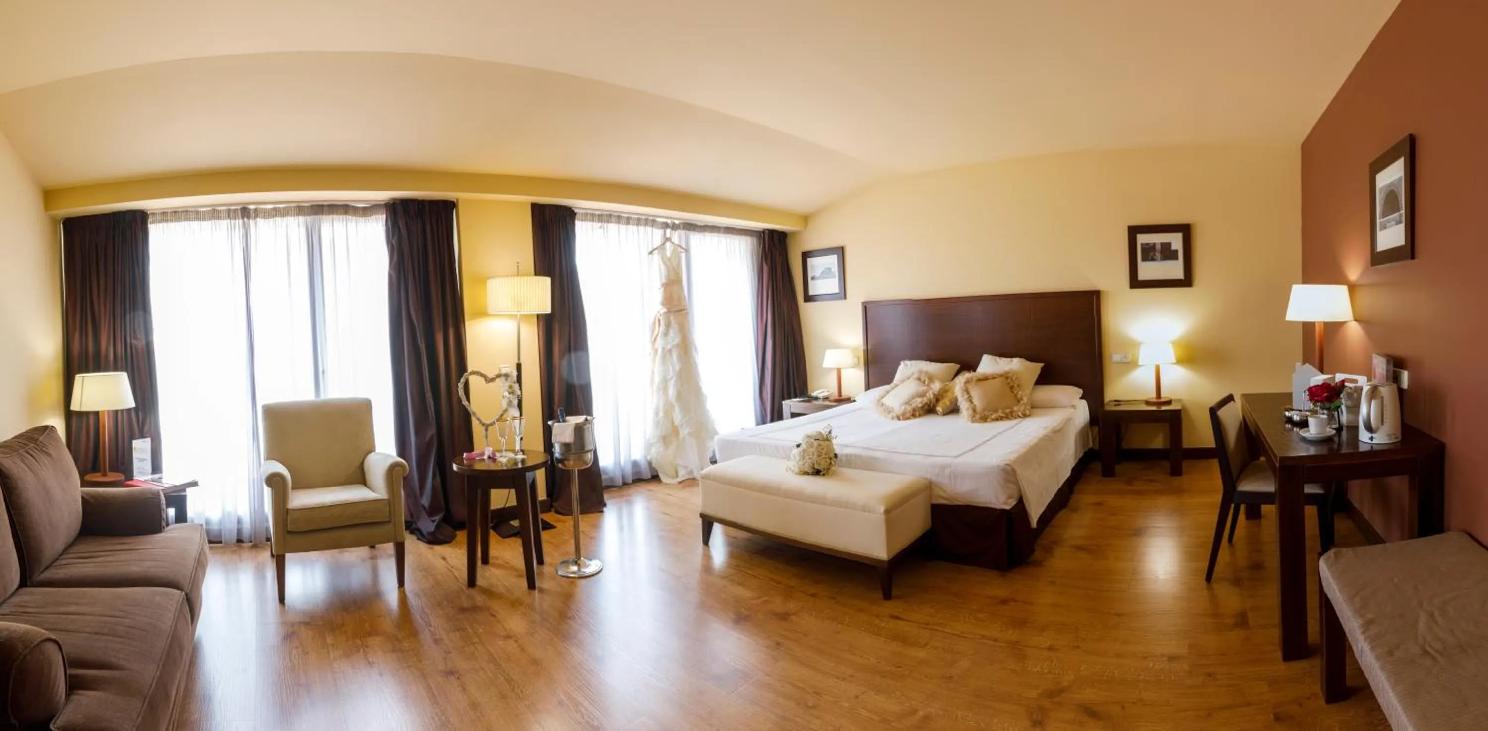 Photo of the whole room, Bed in Gran Hotel Ciudad de Barbastro