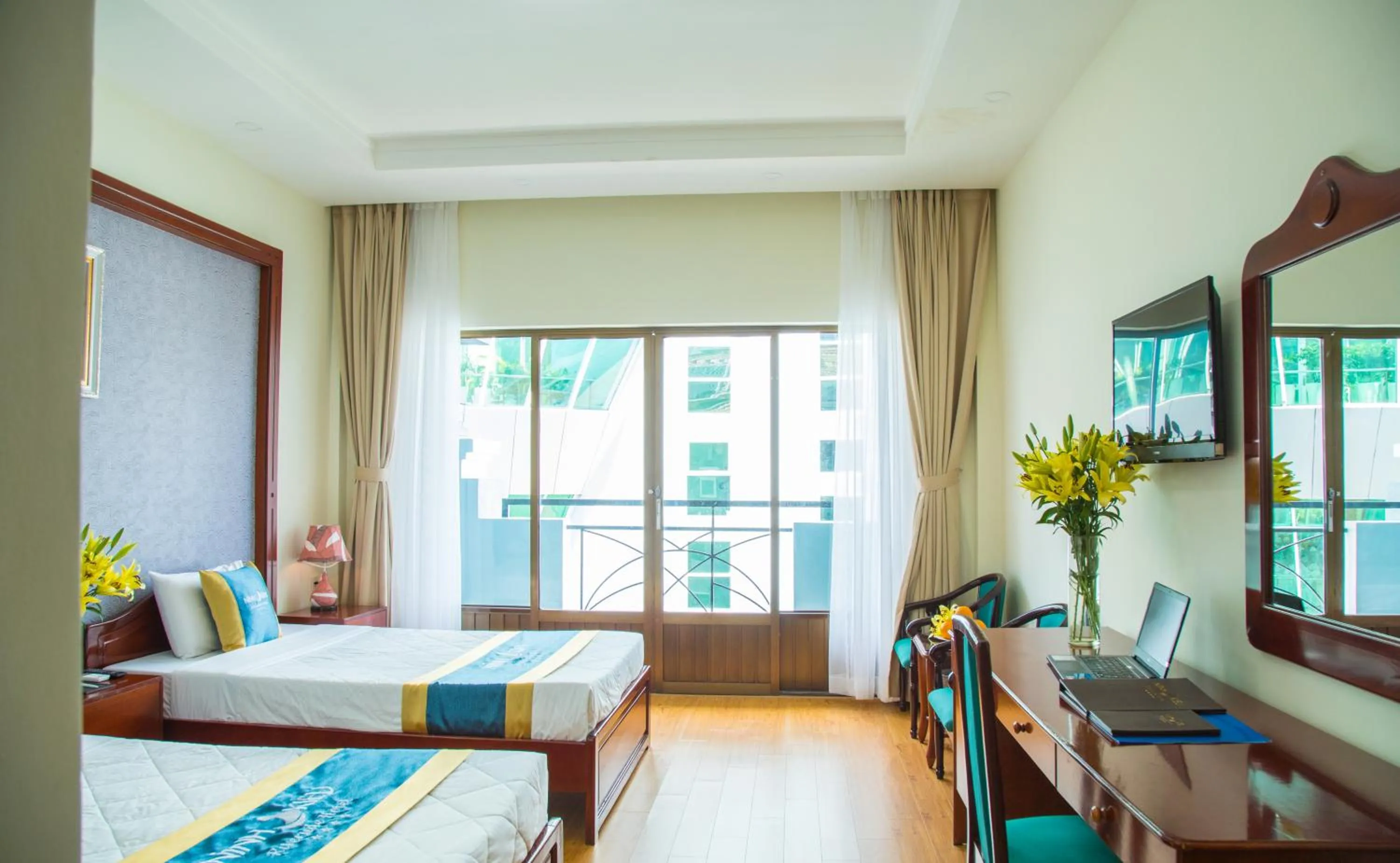 Bed in Ninh Kieu Riverside Hotel