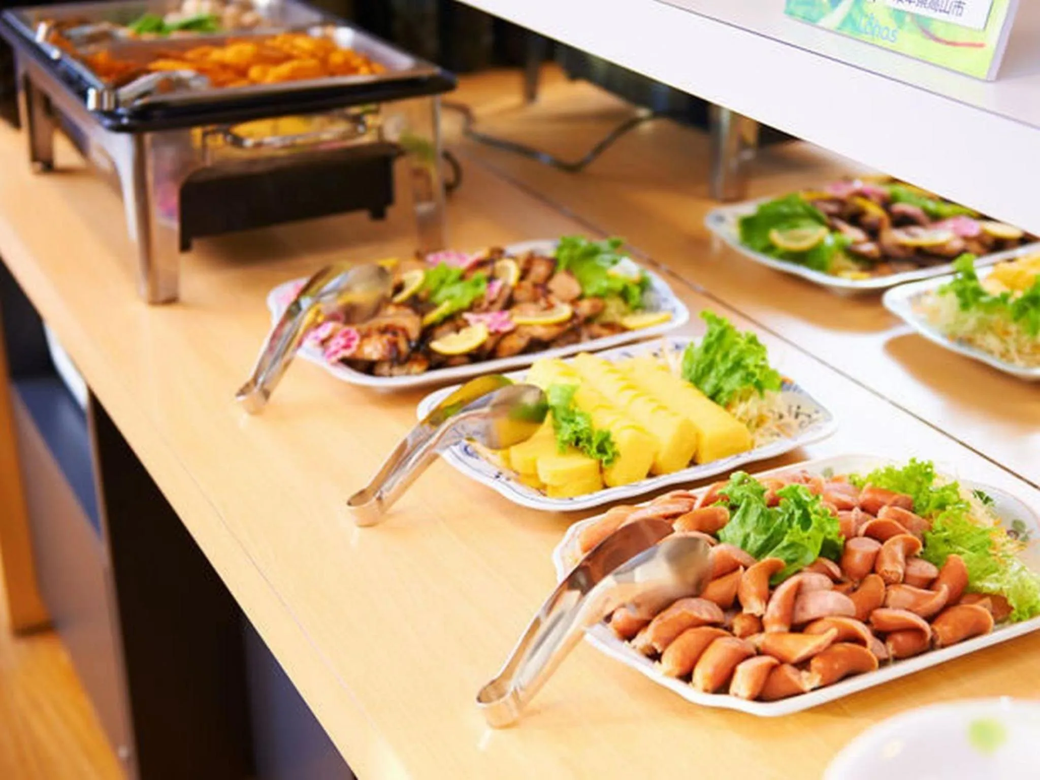 Buffet breakfast in Super Hotel Minamata