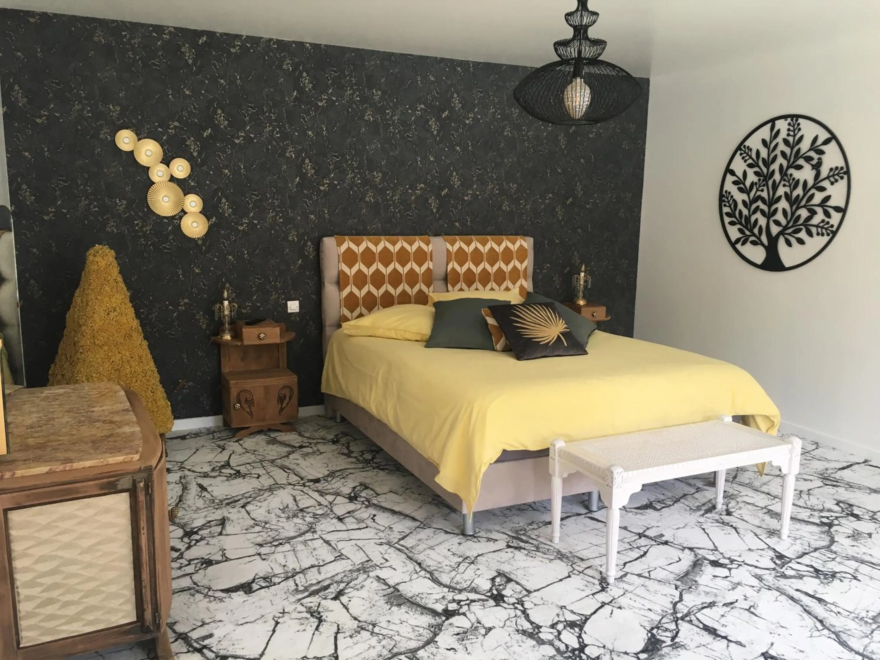 Bed in Chambres D'Hotes L'Atipic