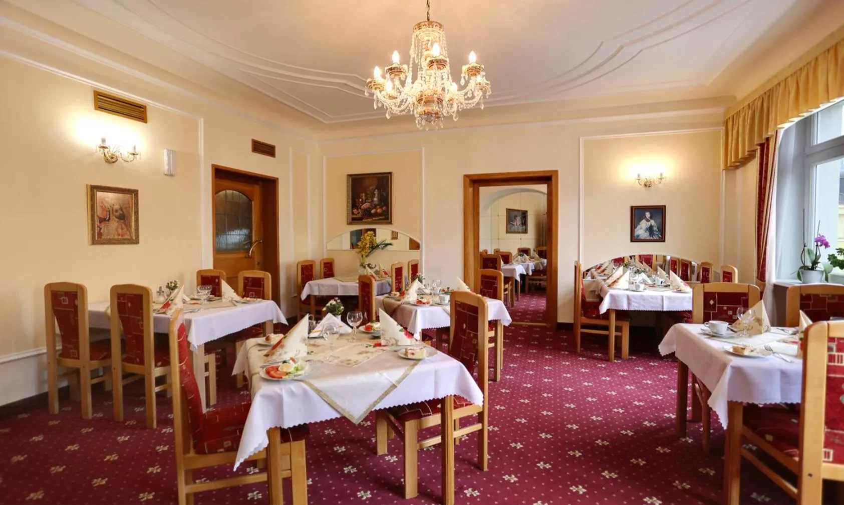 Dining area in Spa Hotel Purkyně