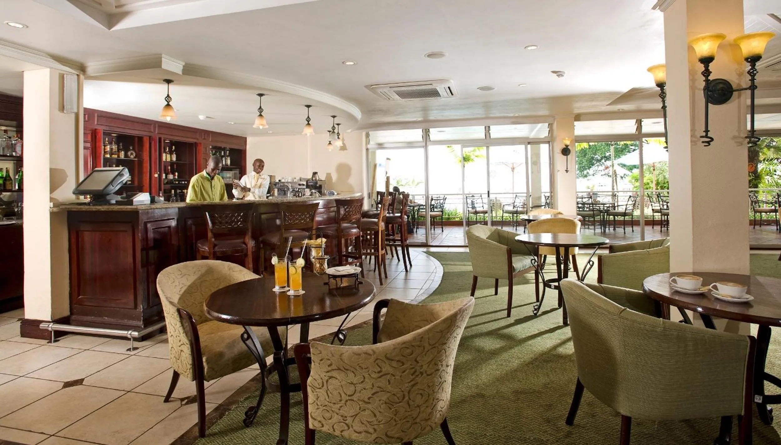 Lounge or bar in Lake Kivu Serena Hotel