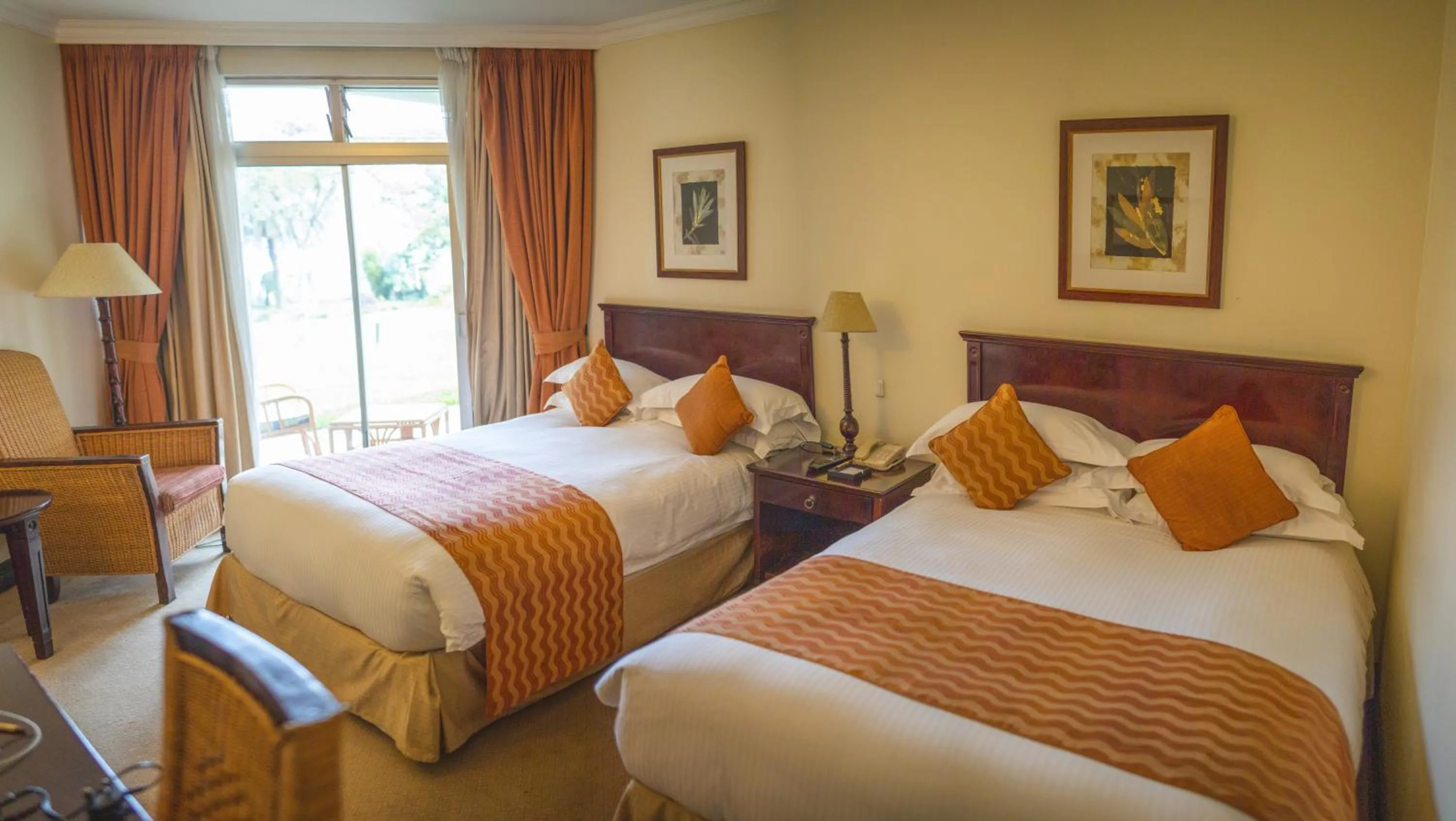 Bed in Lake Kivu Serena Hotel