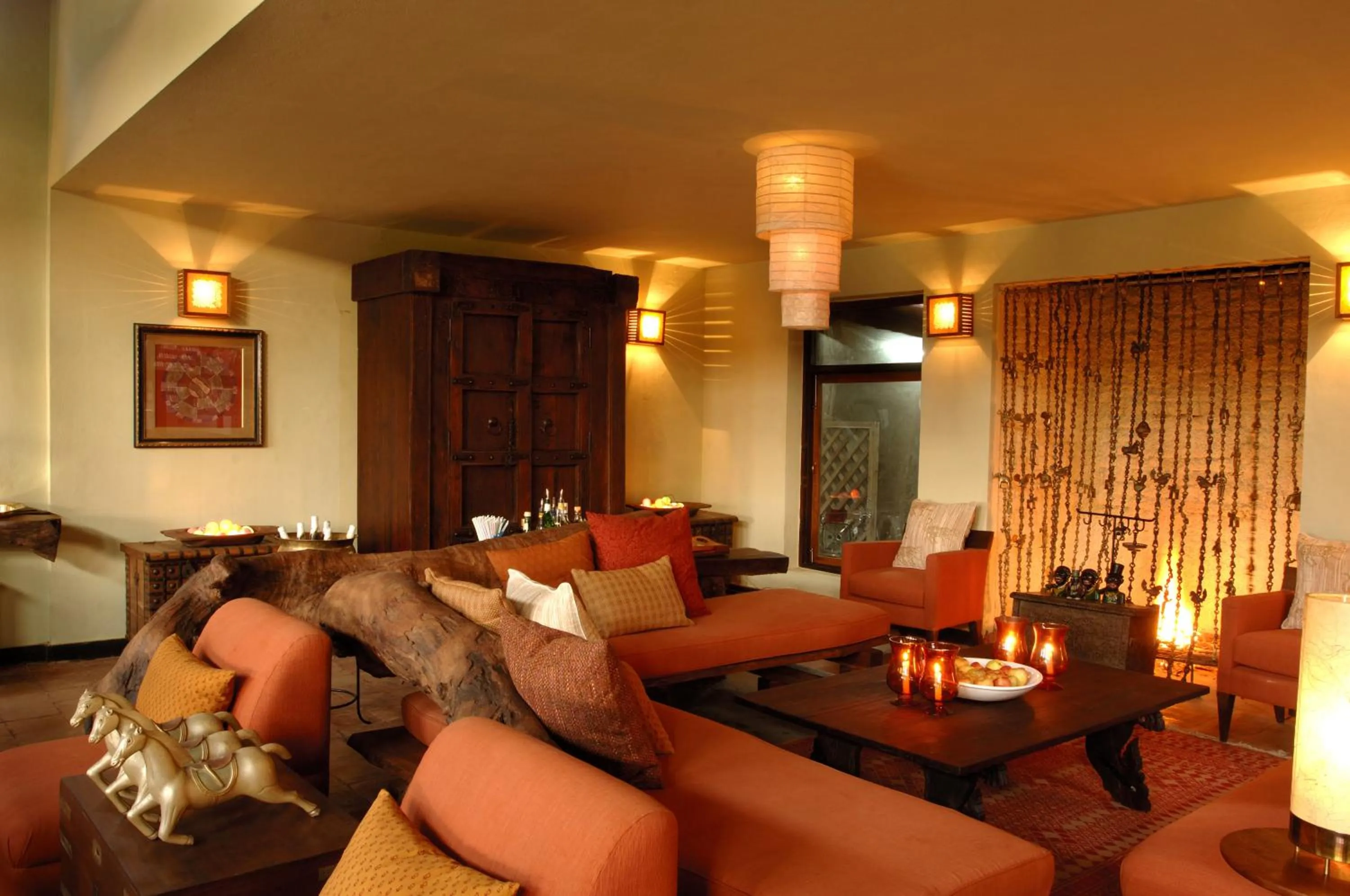 Lobby or reception in Mahua Kothi Bandhavgarh - A Taj Safari