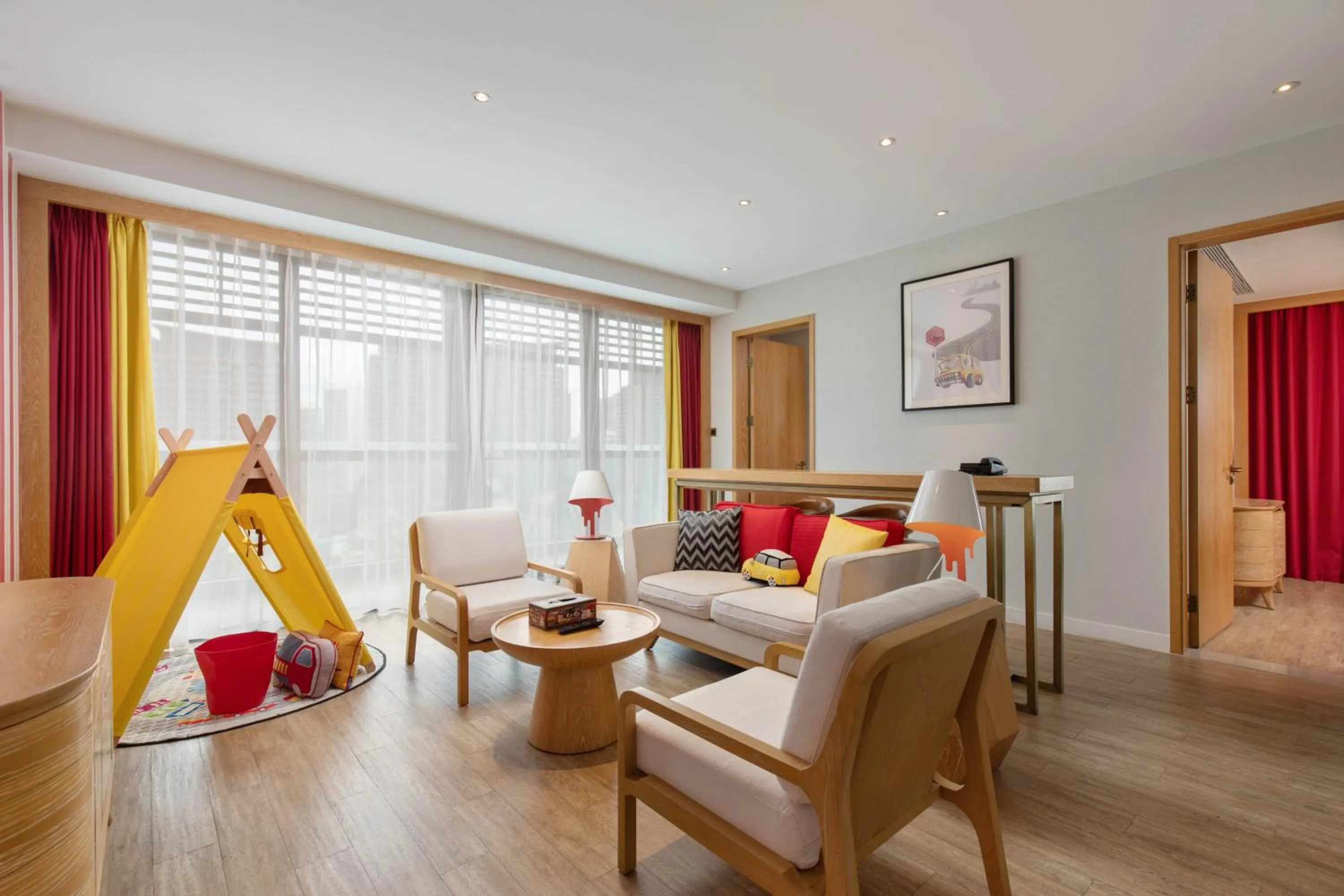 Living room in Mangrove Tree Resort World Sanya Bay -Elader Palm Tower