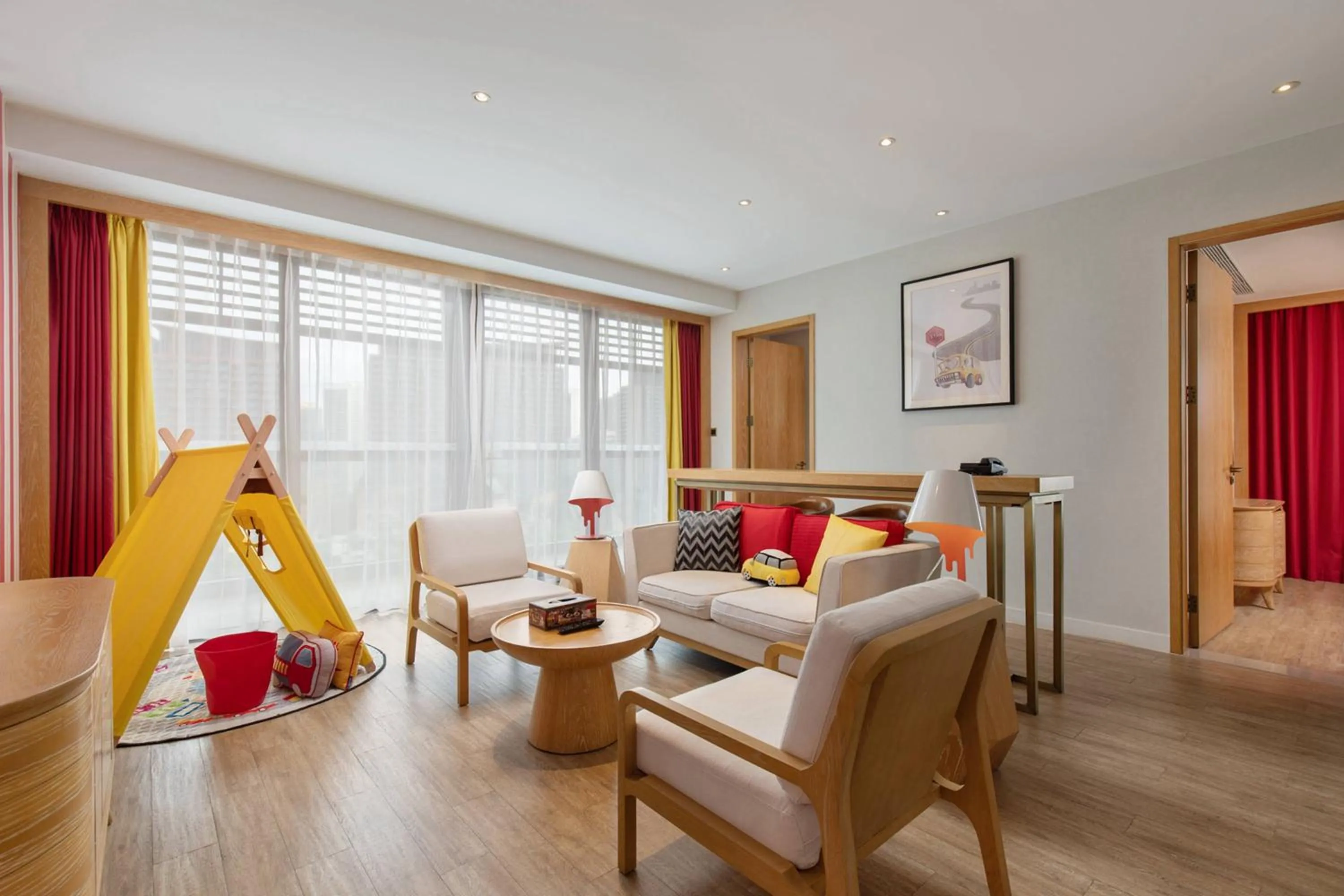 Living room in Mangrove Tree Resort World Sanya Bay -Elader Palm Tower