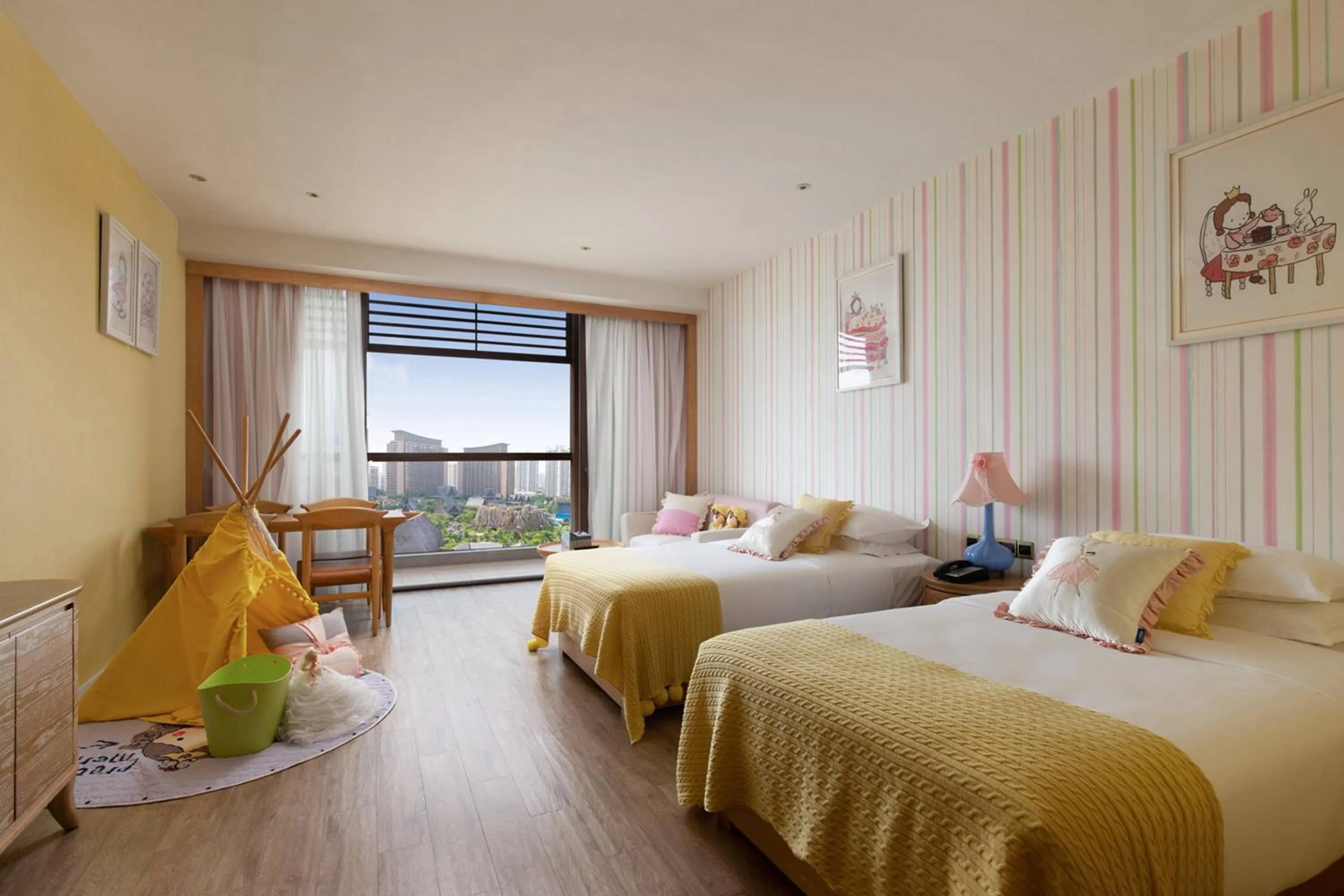 Bedroom, Bed in Mangrove Tree Resort World Sanya Bay -Elader Palm Tower