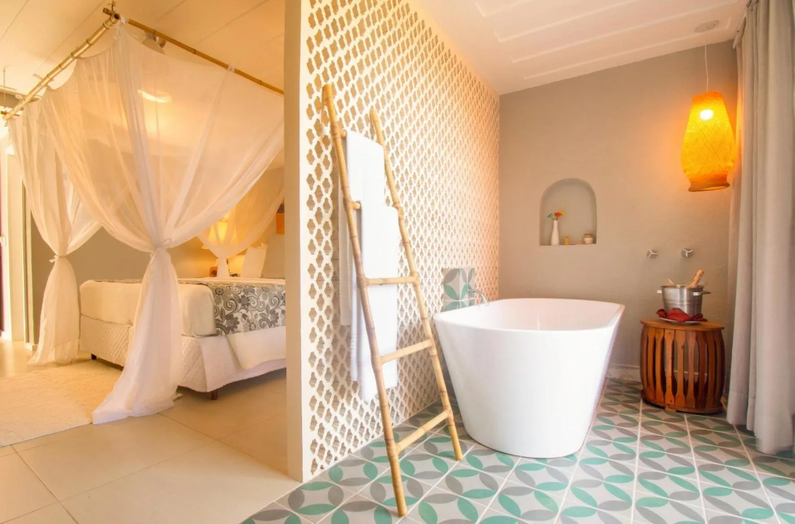 Bed in Pedra da Laguna Boutique Hotel SPA