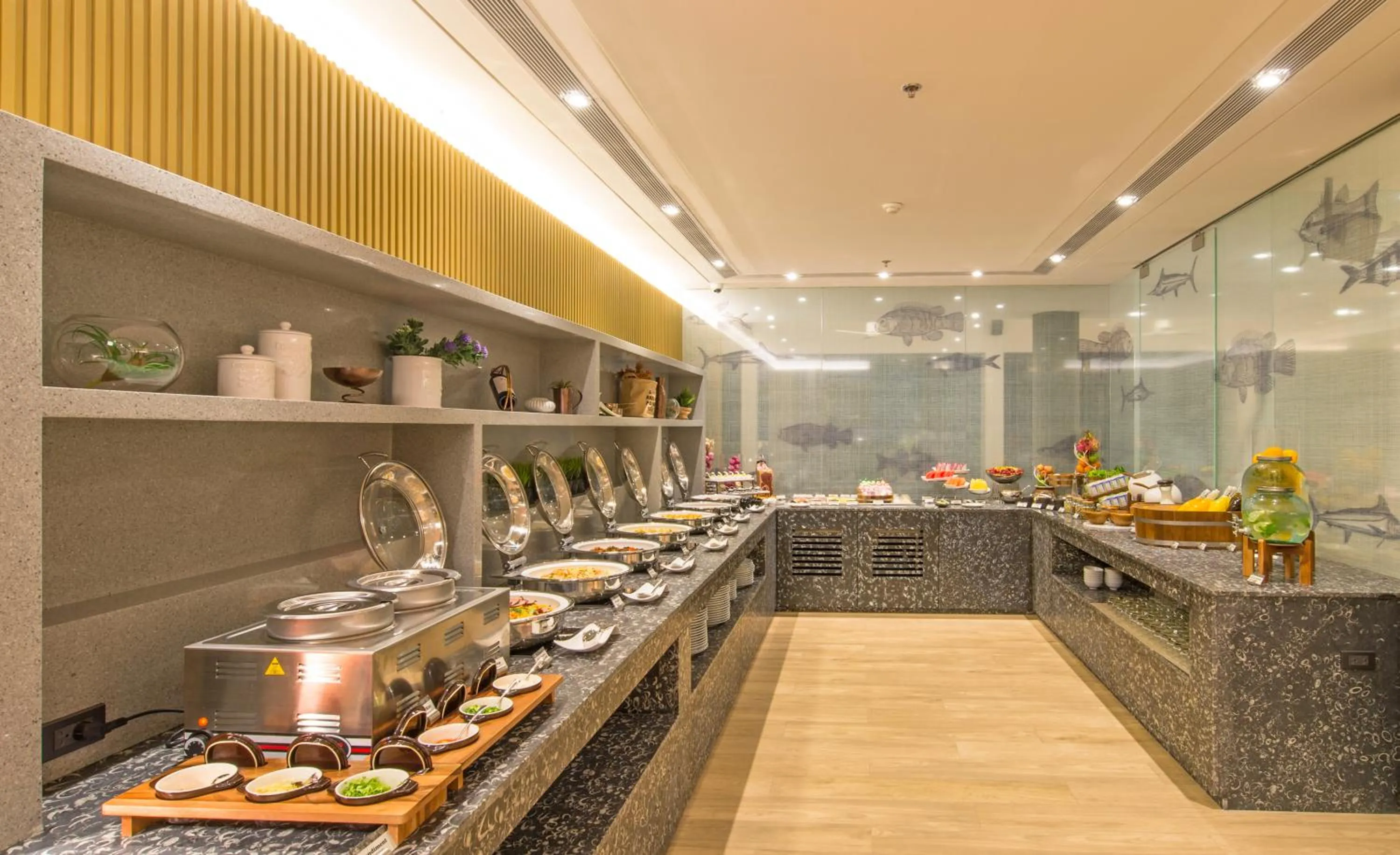 Buffet breakfast in The ShellSea Krabi I Luxury Beach Front Resort & Pool Villa