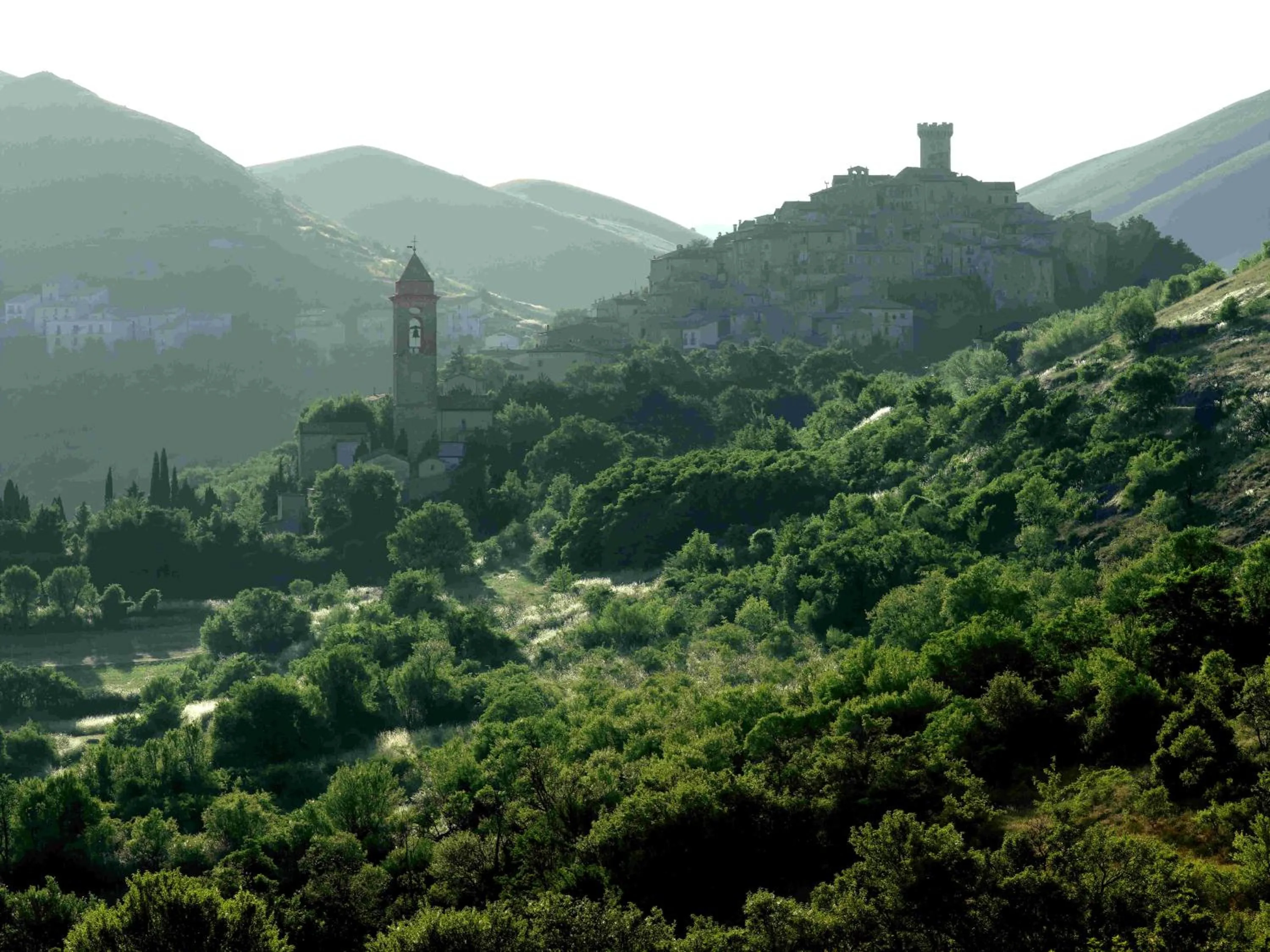 Property building in Sextantio Albergo Diffuso