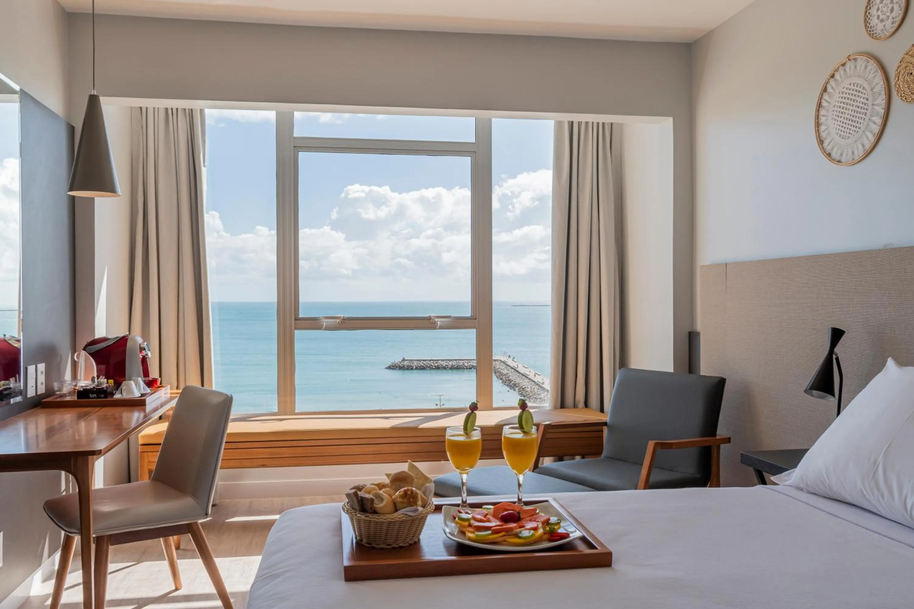 View (from property/room), Bed in Praiano Hotel