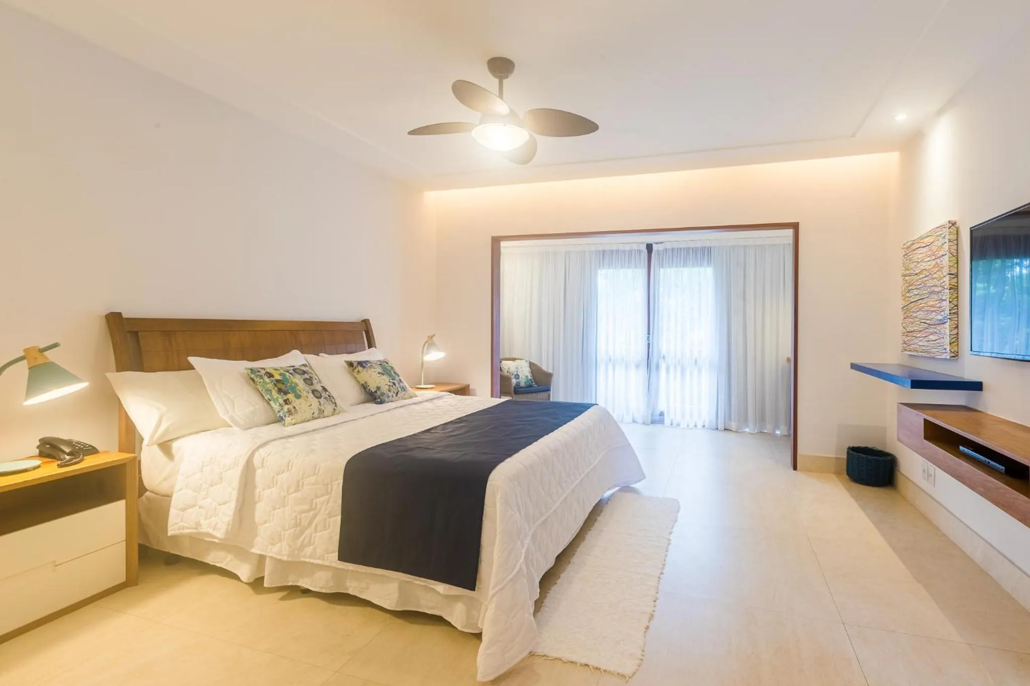 Bedroom, Bed in Corais e Conchas