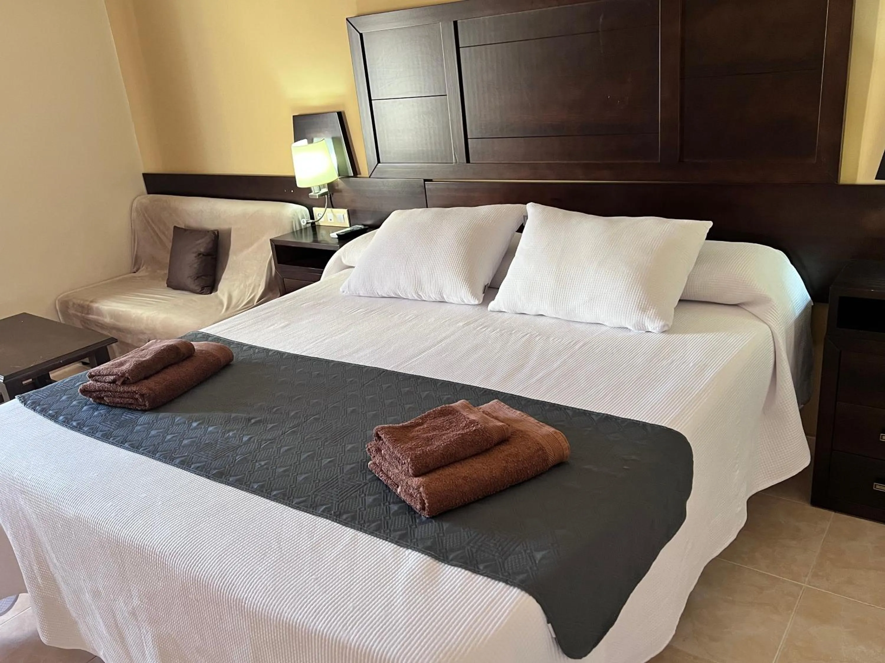 Bed in Hotel Don Juan