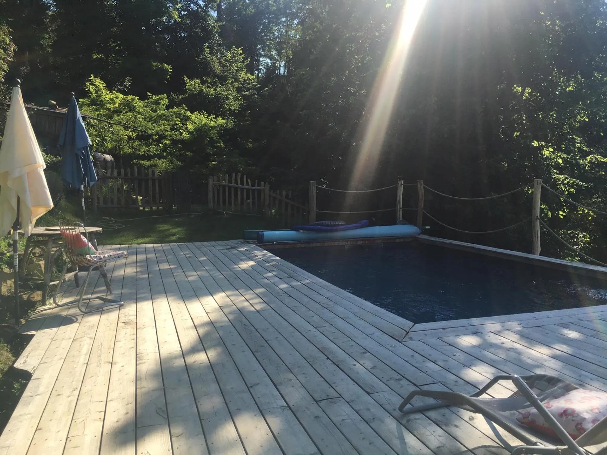 Swimming pool in La Cabane aux Sapins