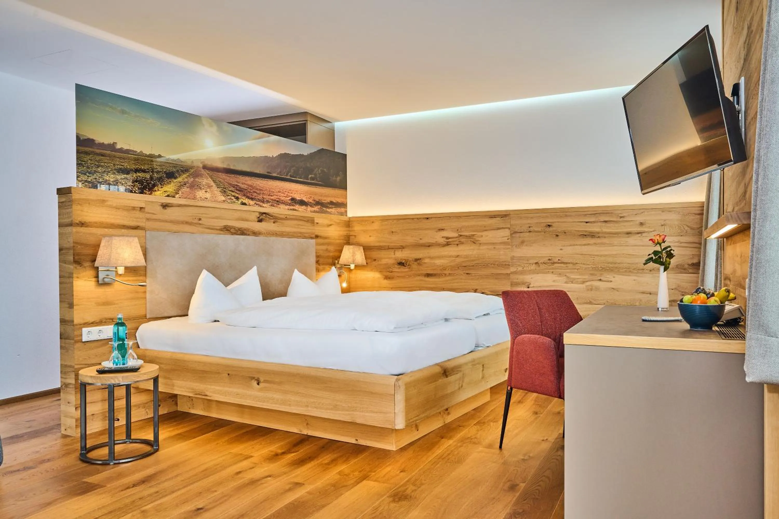 Bedroom, Bed in Landhotel Geyer