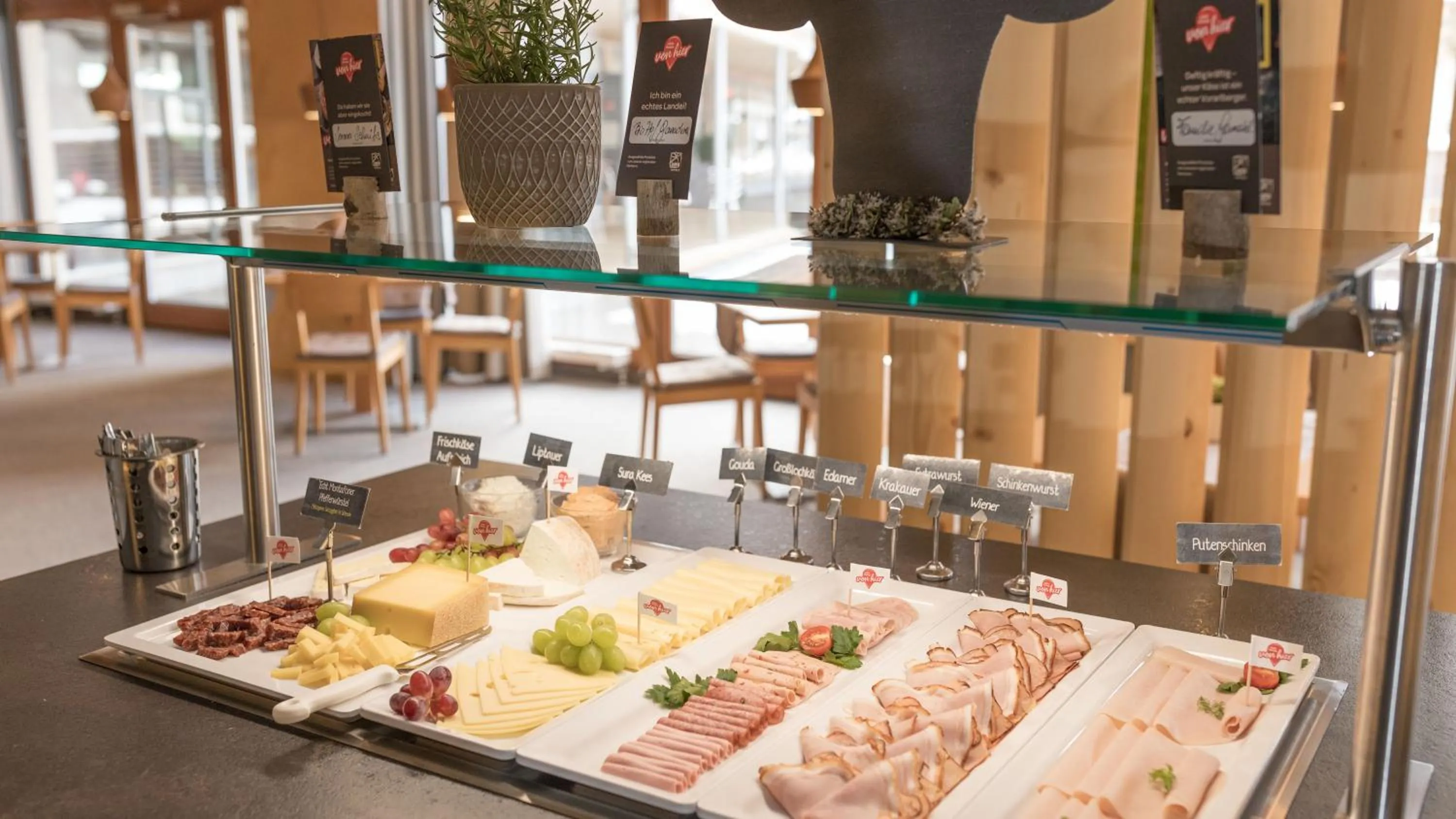 Buffet breakfast in JUFA Hotel Montafon