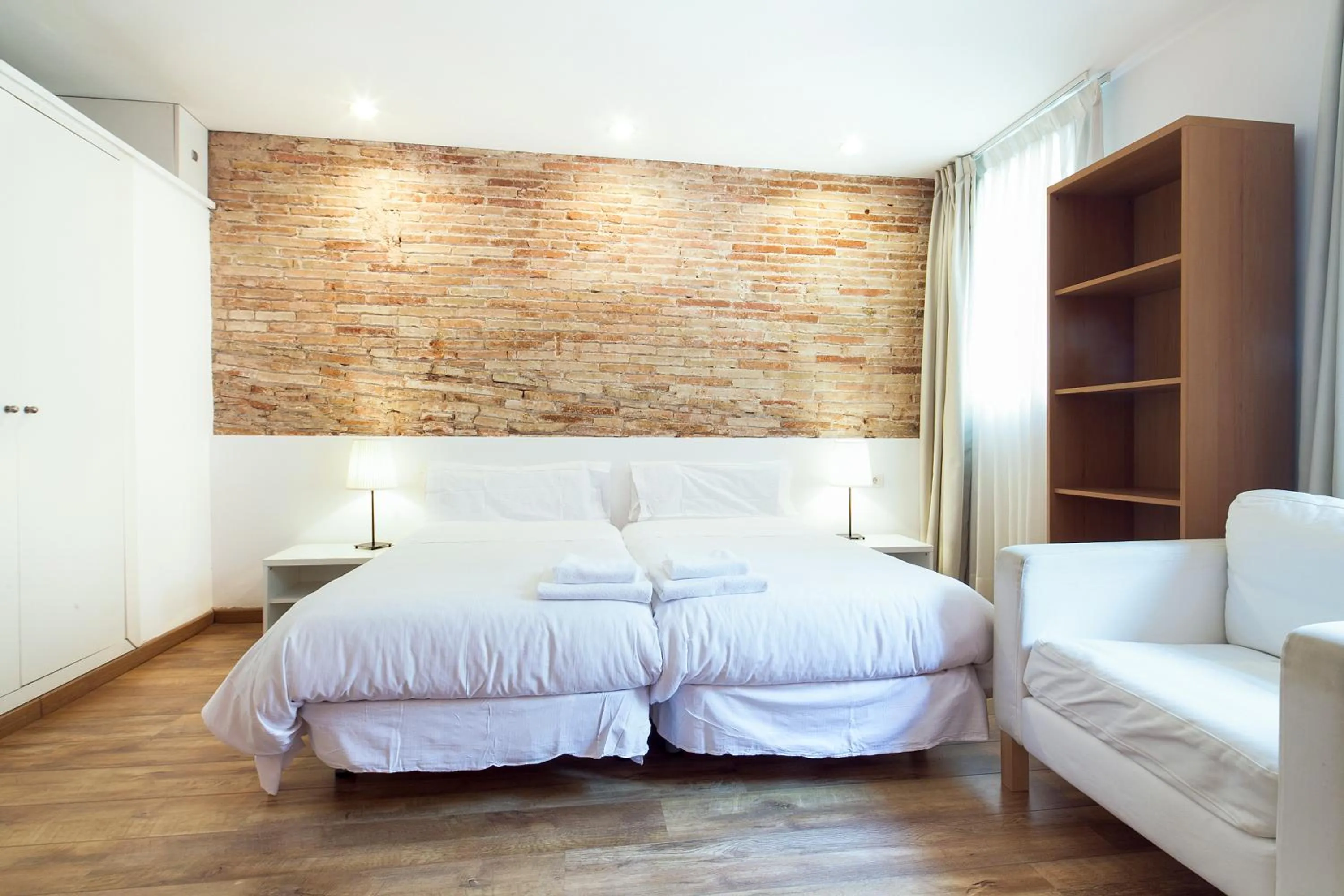 Bedroom, Bed in Inside Barcelona Apartments Sants