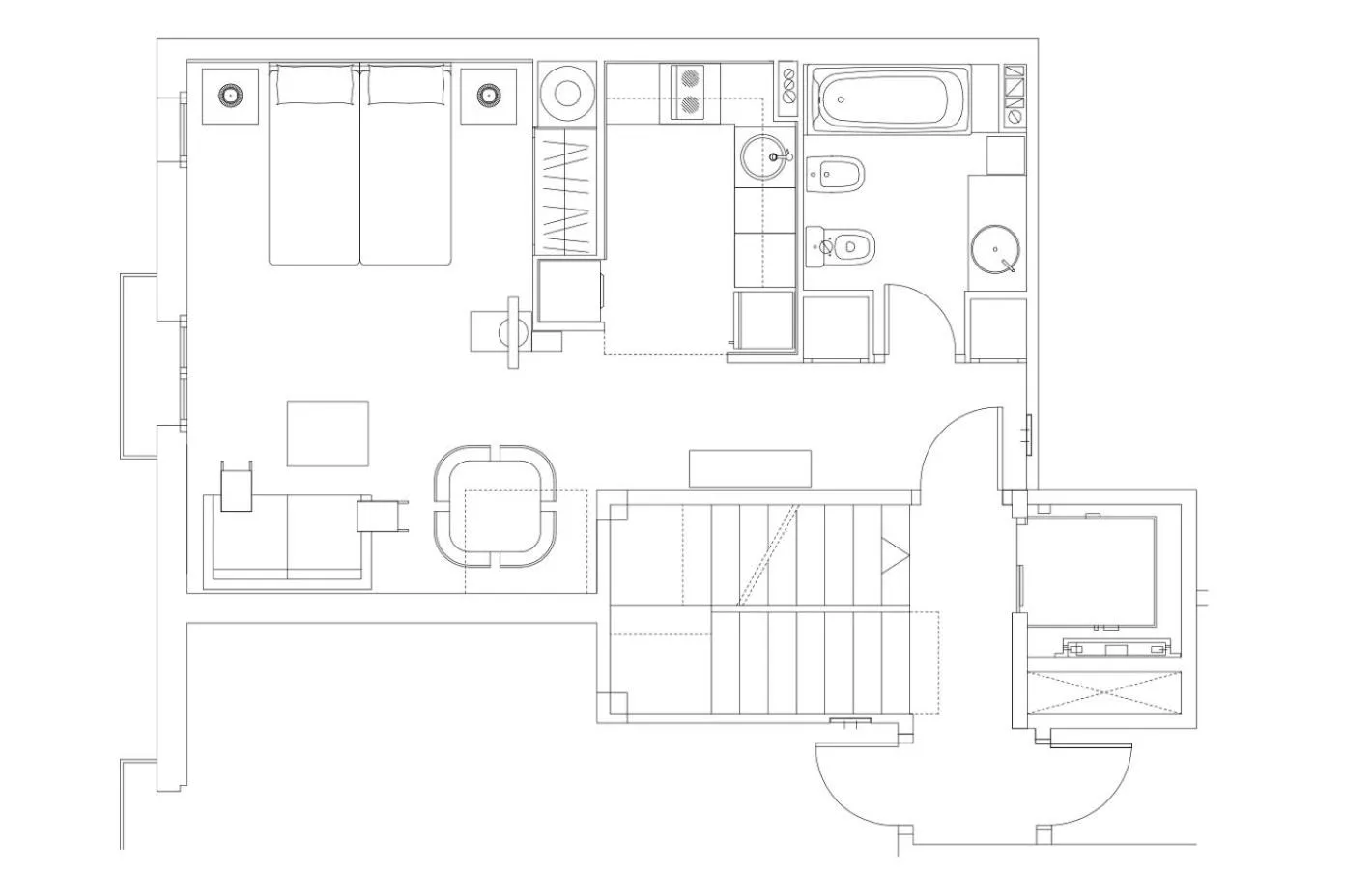 Floor plan in Inside Barcelona Apartments Sants