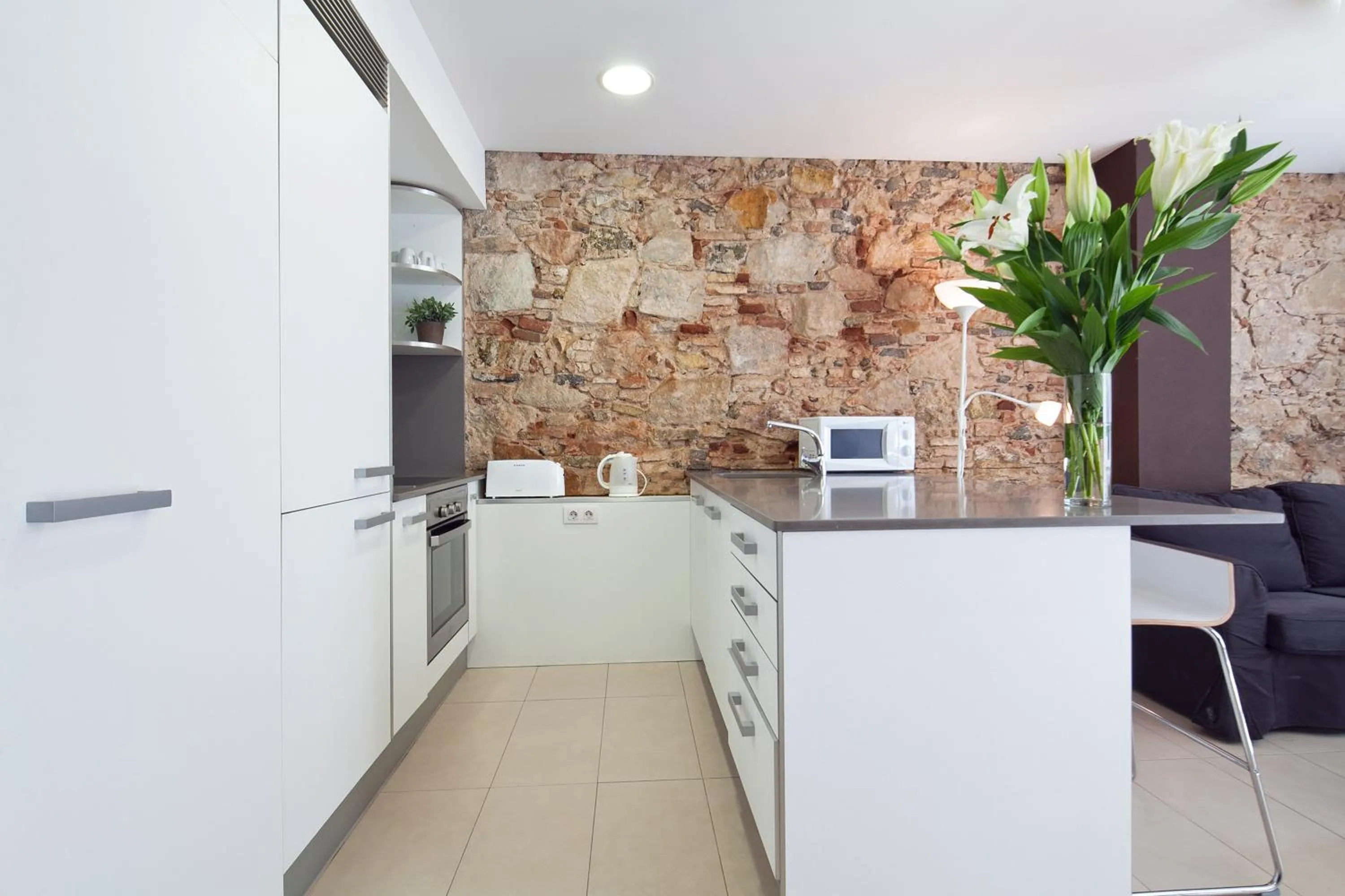 Kitchen or kitchenette in Inside Barcelona Apartments Sants