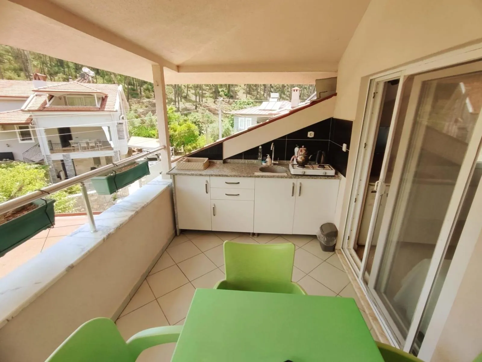 Patio in Bucak Apart Hotel Göcek & Beach