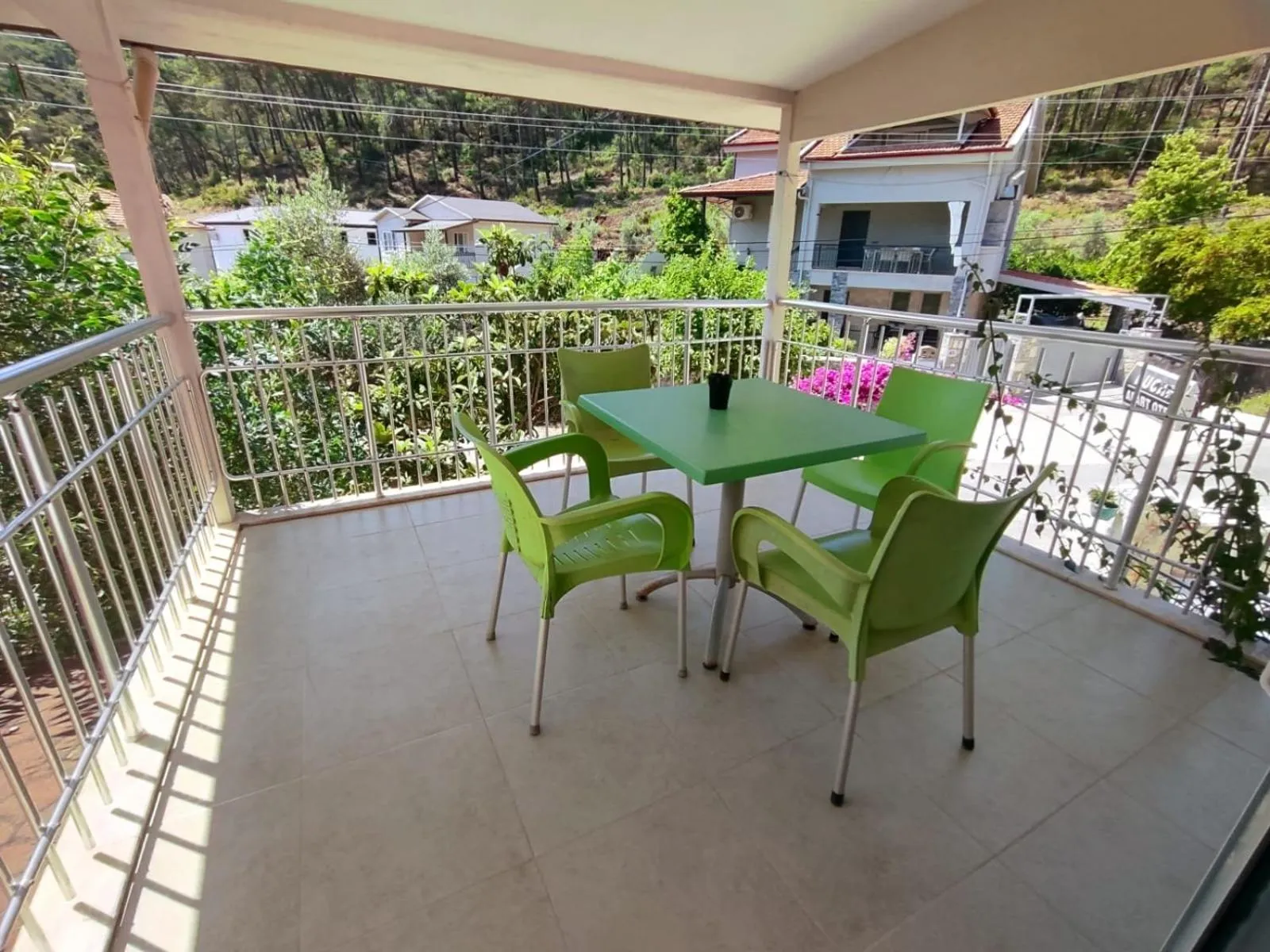 Balcony/Terrace in Bucak Apart Hotel Göcek & Beach