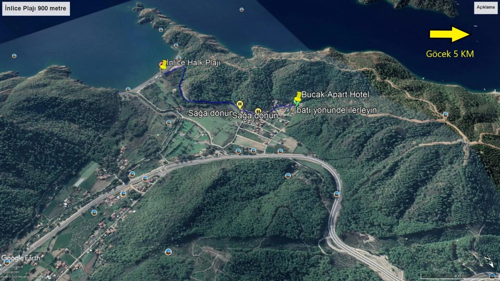 Neighbourhood in Bucak Apart Hotel Göcek & Beach