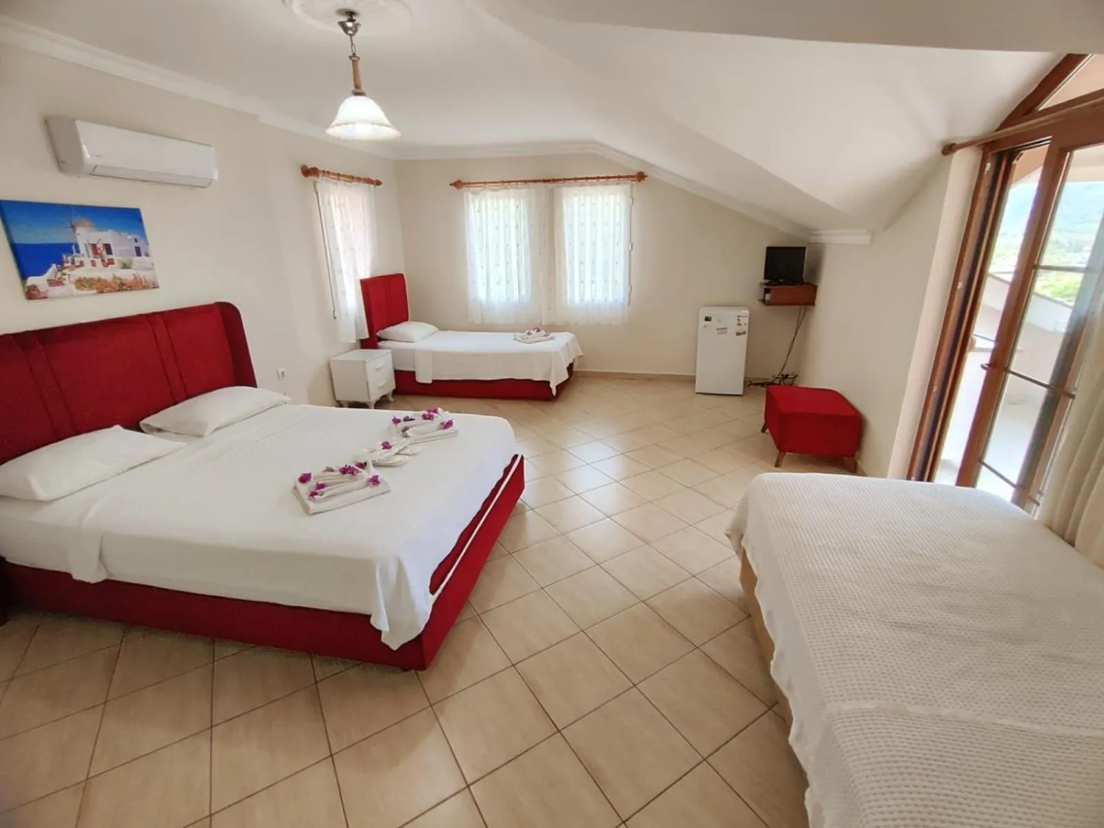 Bed in Bucak Apart Hotel Göcek & Beach