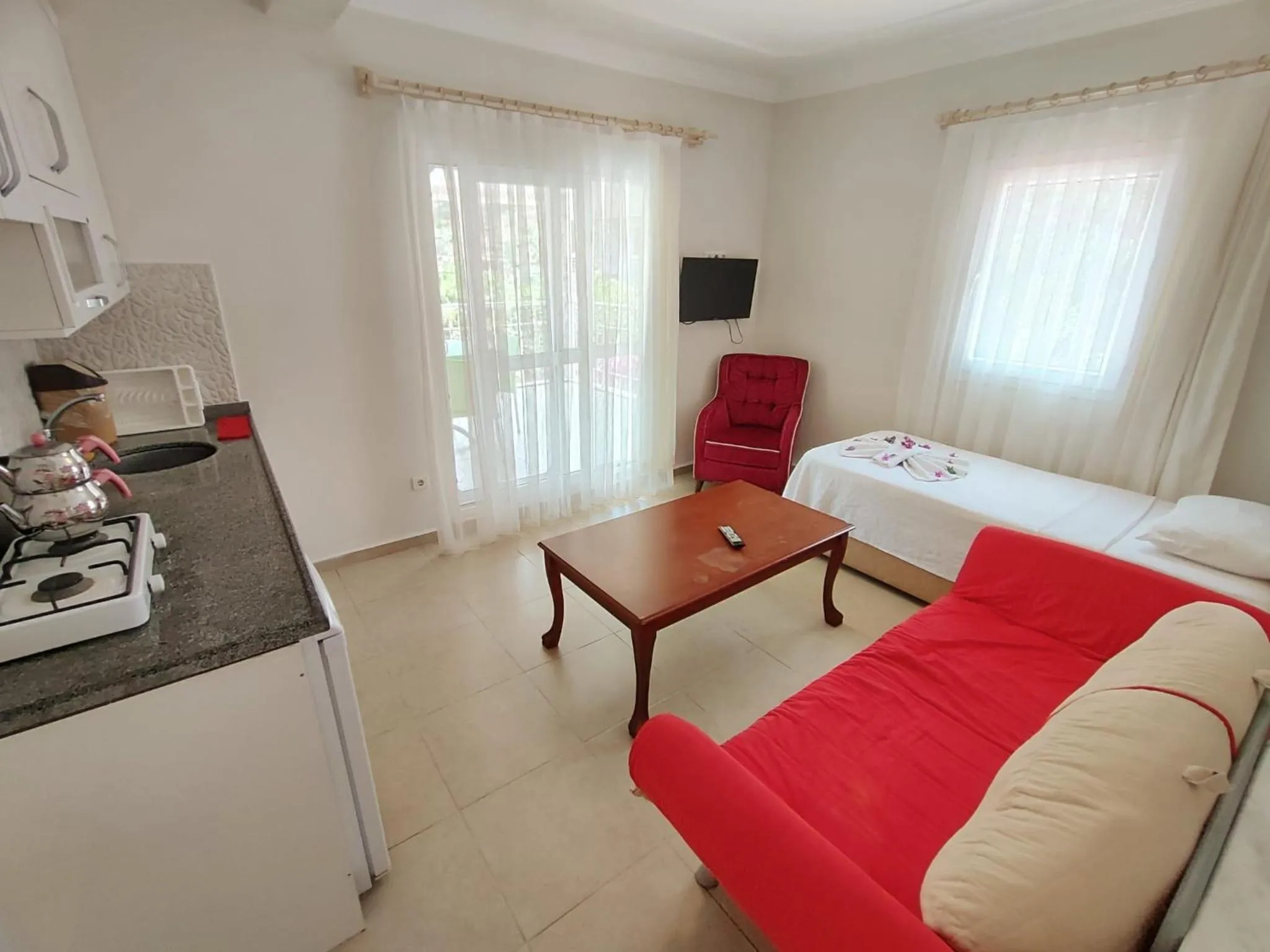 Bed in Bucak Apart Hotel Göcek & Beach