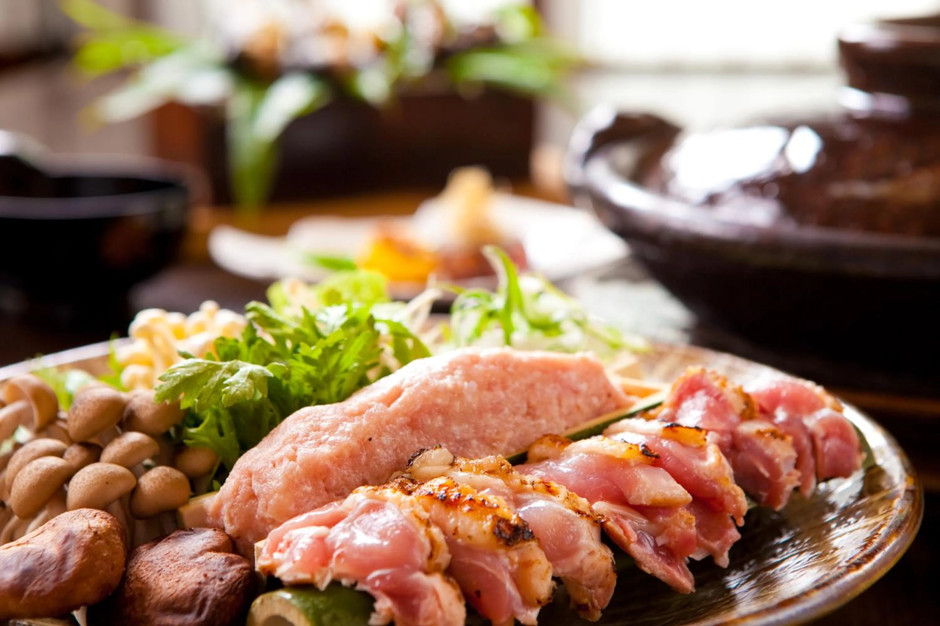 Food close-up in Yufuin Souan Kosumosu