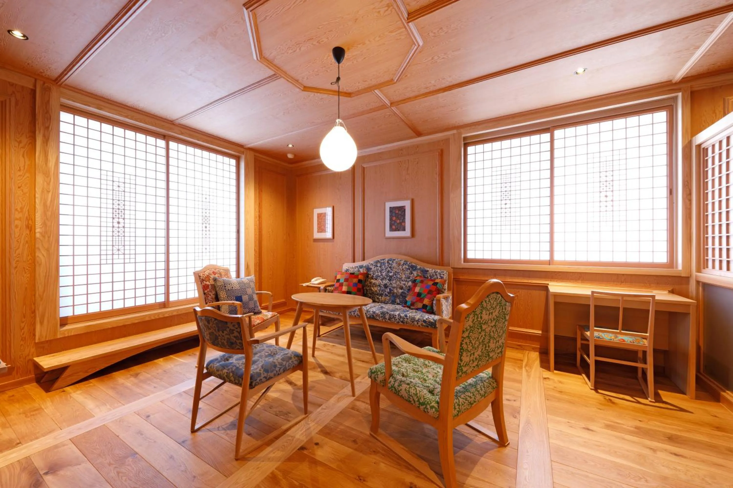 Living room in Yufuin Souan Kosumosu