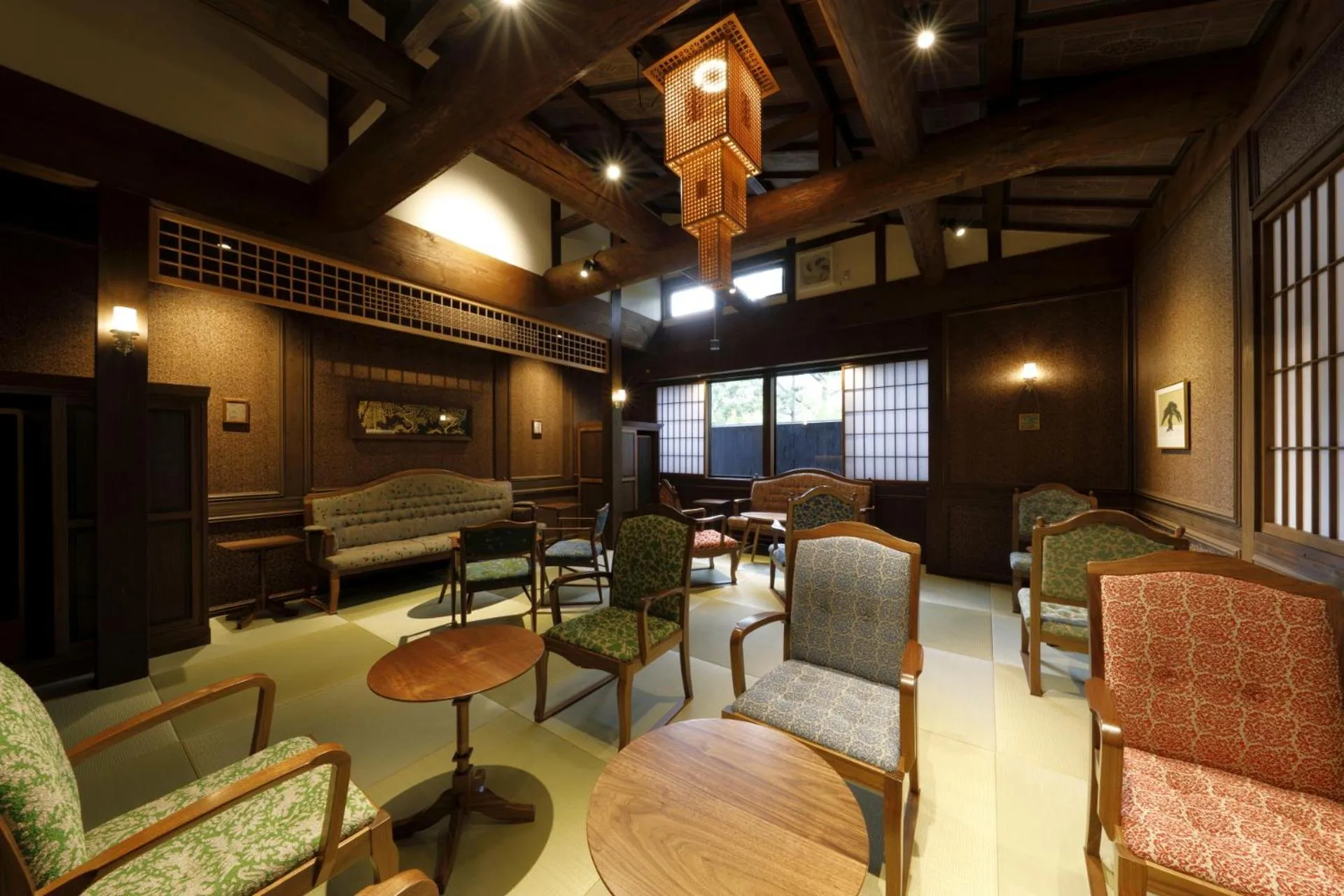 Lobby or reception in Yufuin Souan Kosumosu