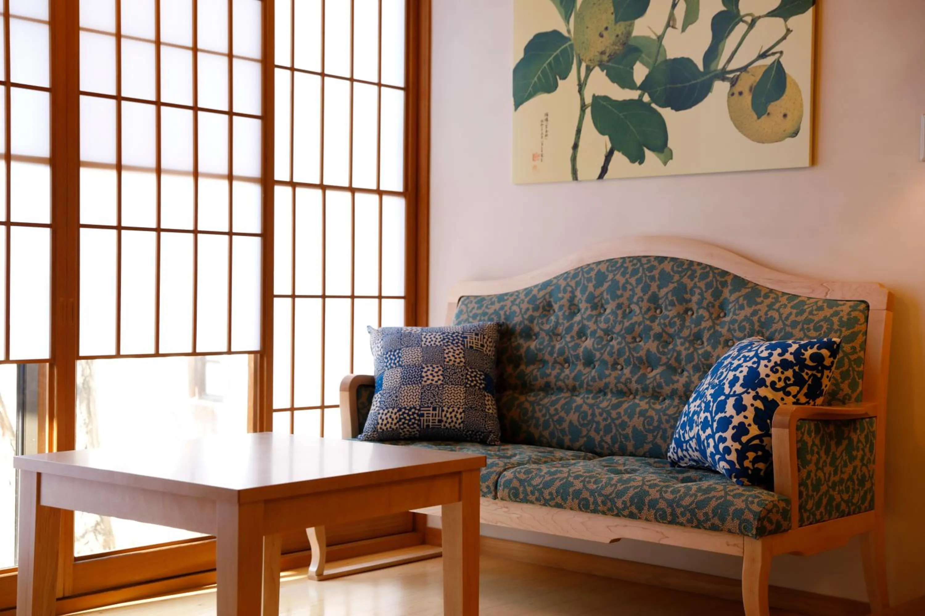 Living room in Yufuin Souan Kosumosu
