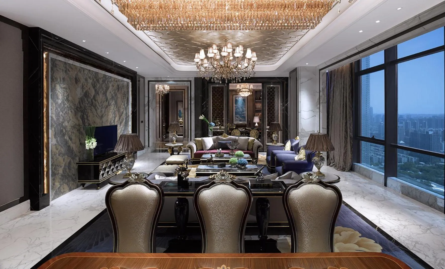 Living room in Wanda Vista Zhengzhou