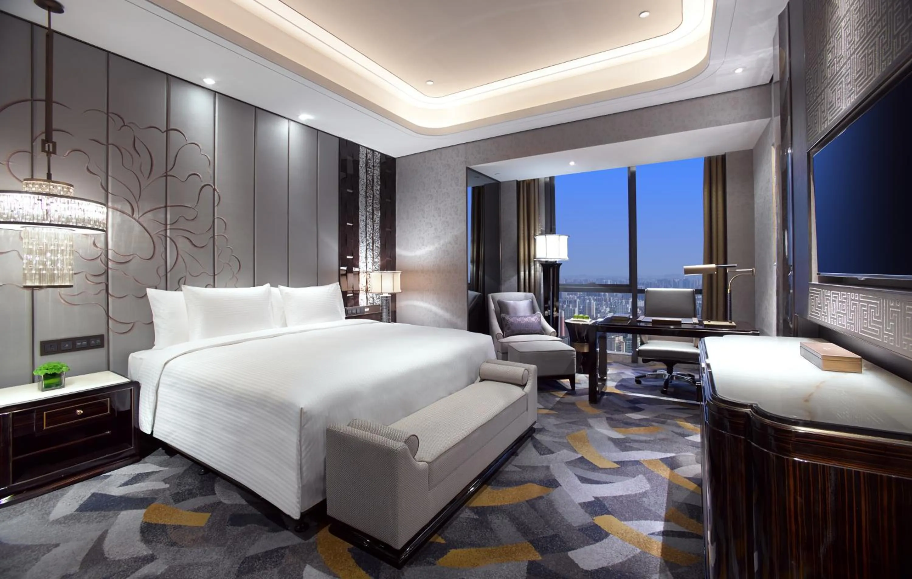 Bedroom, Bed in Wanda Vista Zhengzhou