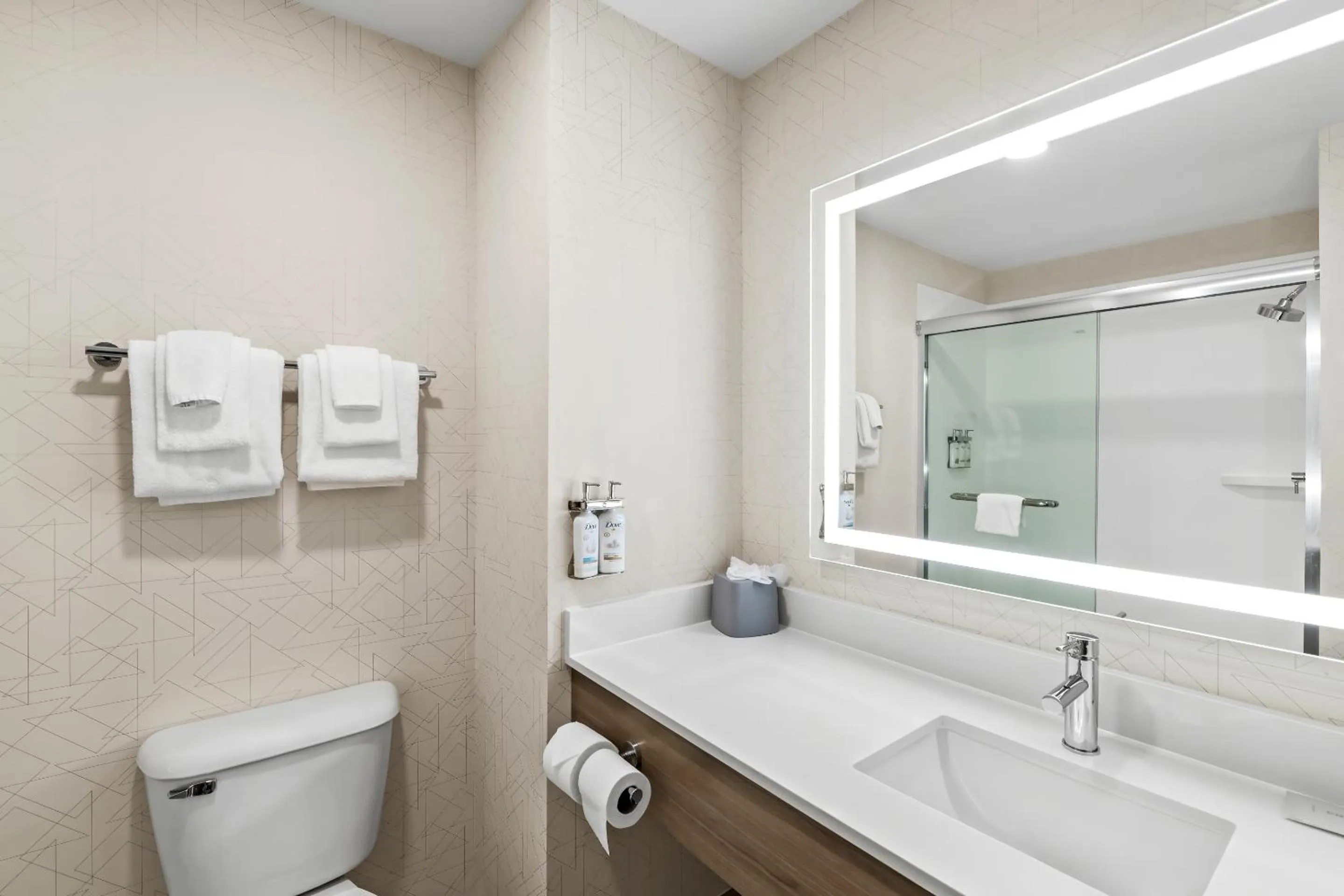 Bathroom in Holiday Inn Express Hotel & Suites Council Bluffs - Convention Center Area by IHG