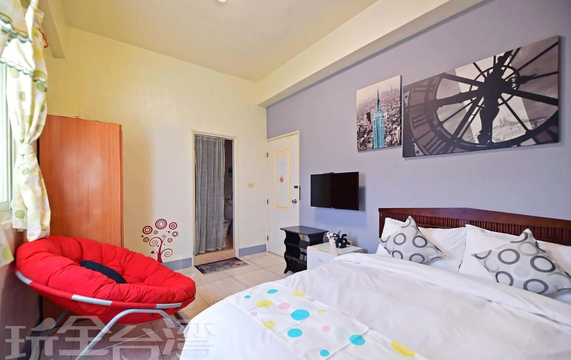 TV and multimedia, Bed in Yan Hai De Dai B&B