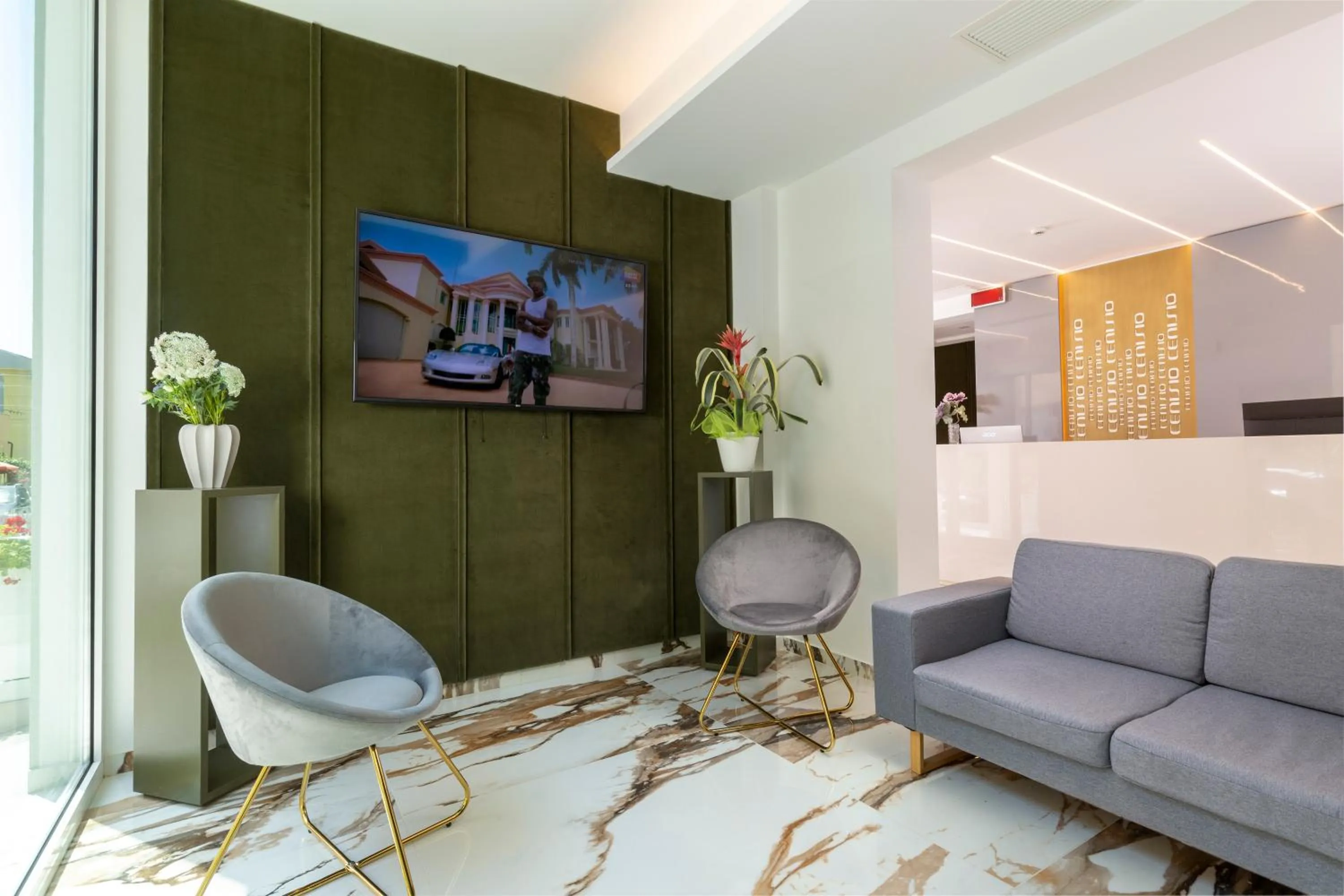 Lobby or reception in Hotel Cenisio