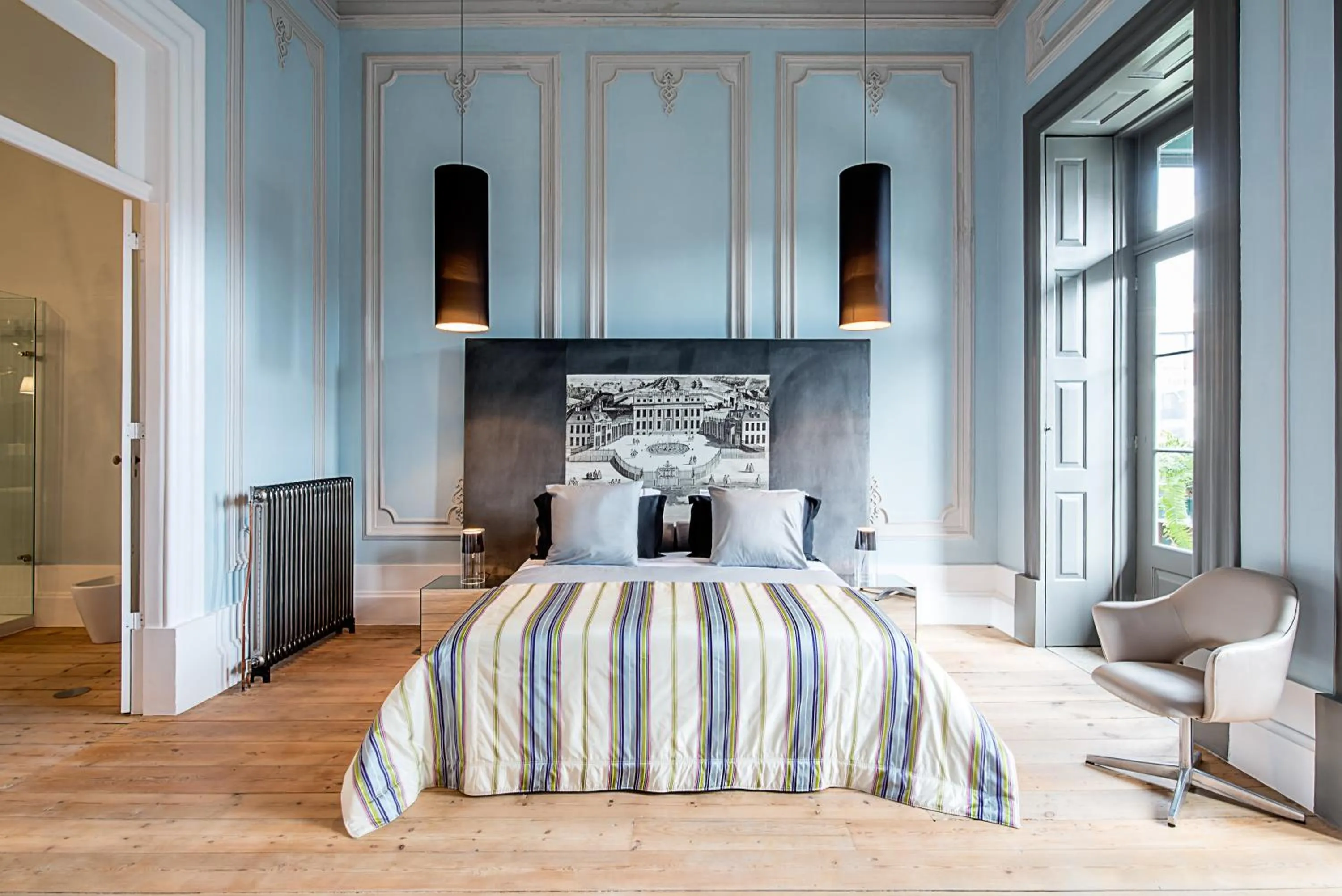 Bedroom, Bed in Charm Palace Porto