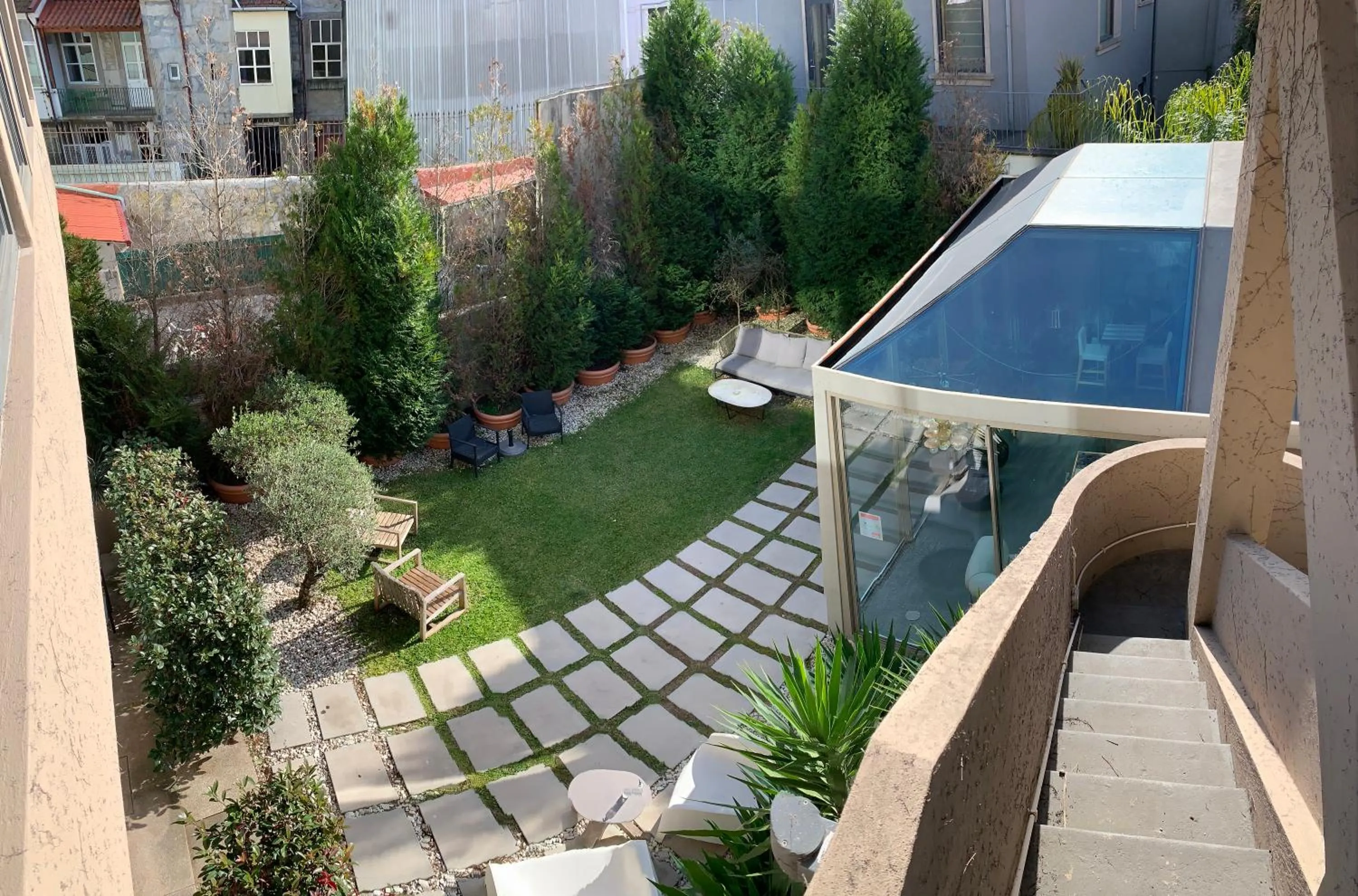 Balcony/Terrace in Charm Palace Porto