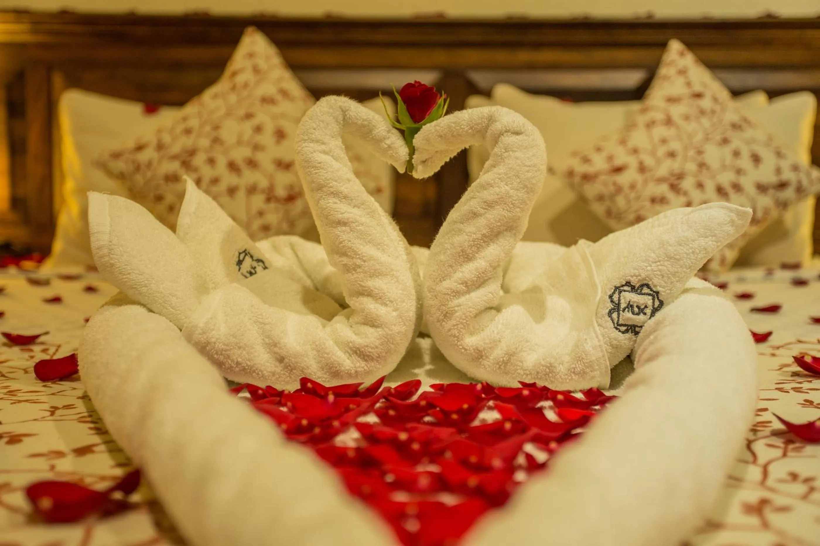 Decorative detail, Bed in Traditional Comfort Boutique Hotel