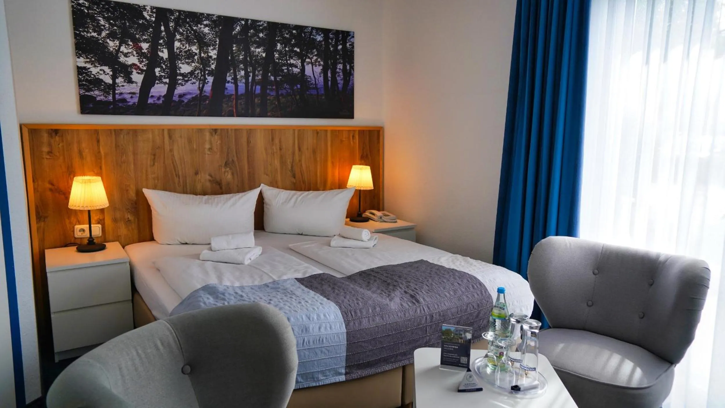 Photo of the whole room, Bed in Hotel & Restaurant Seebrücke