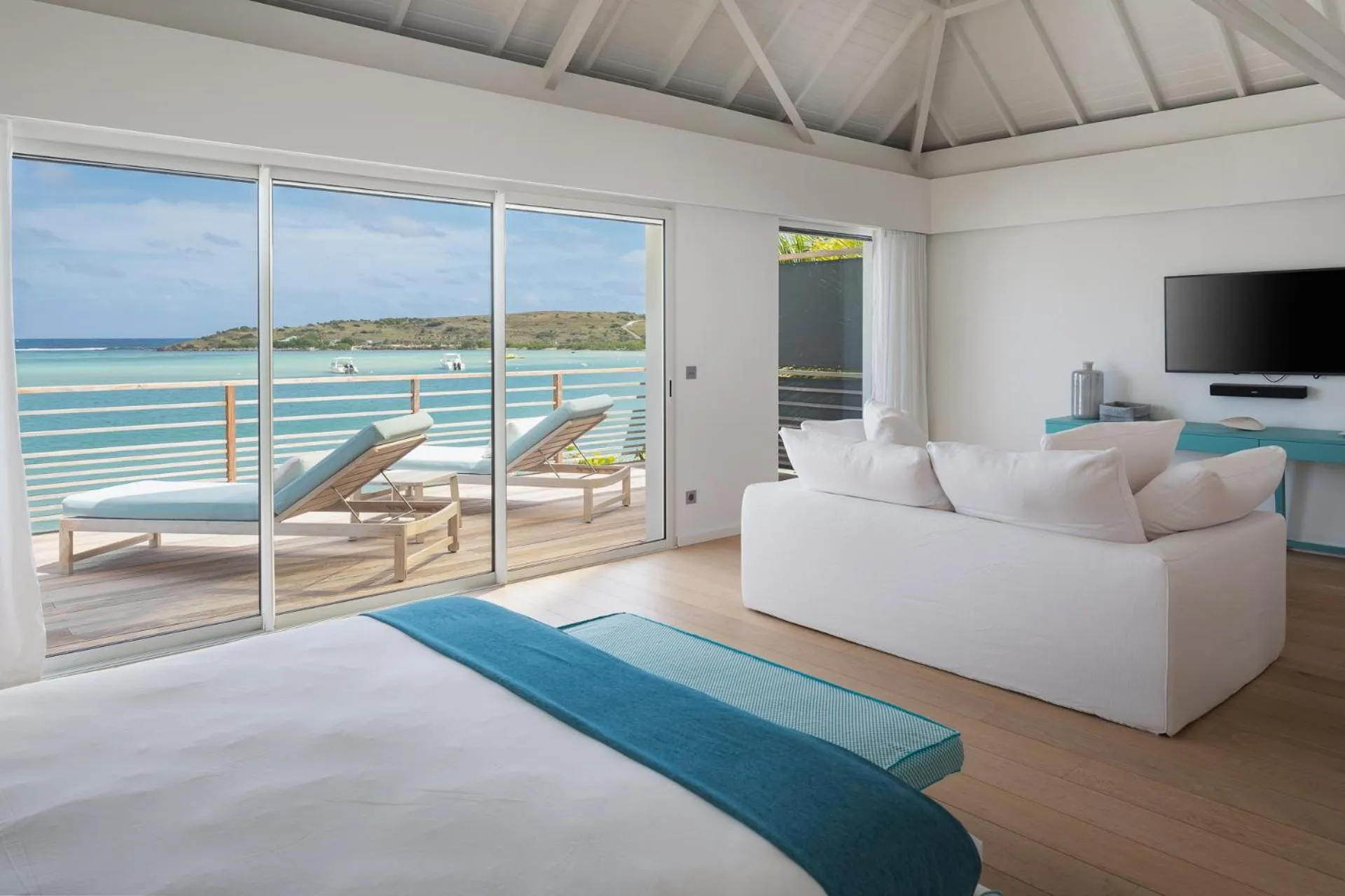 Bedroom, Bed in Le Barthélemy Hotel & Spa