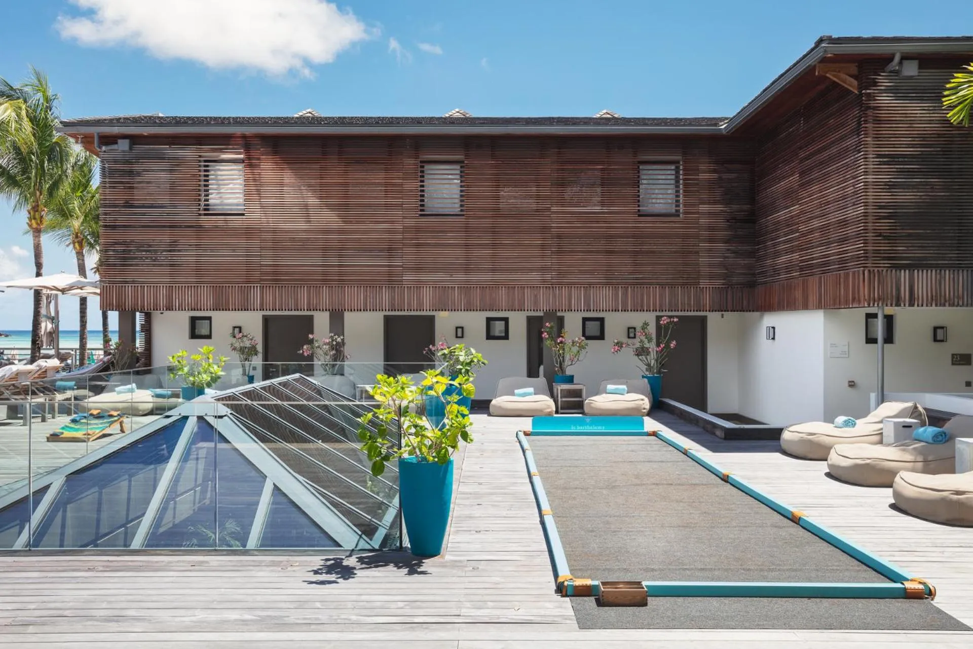 Patio in Le Barthélemy Hotel & Spa