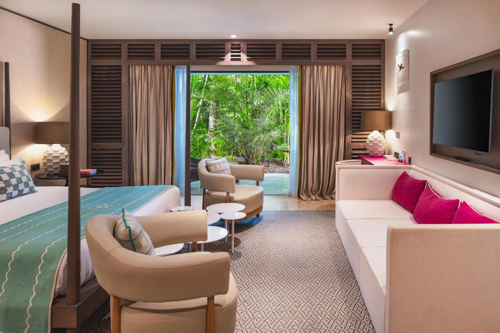 Bedroom, Bed in Le Barthélemy Hotel & Spa