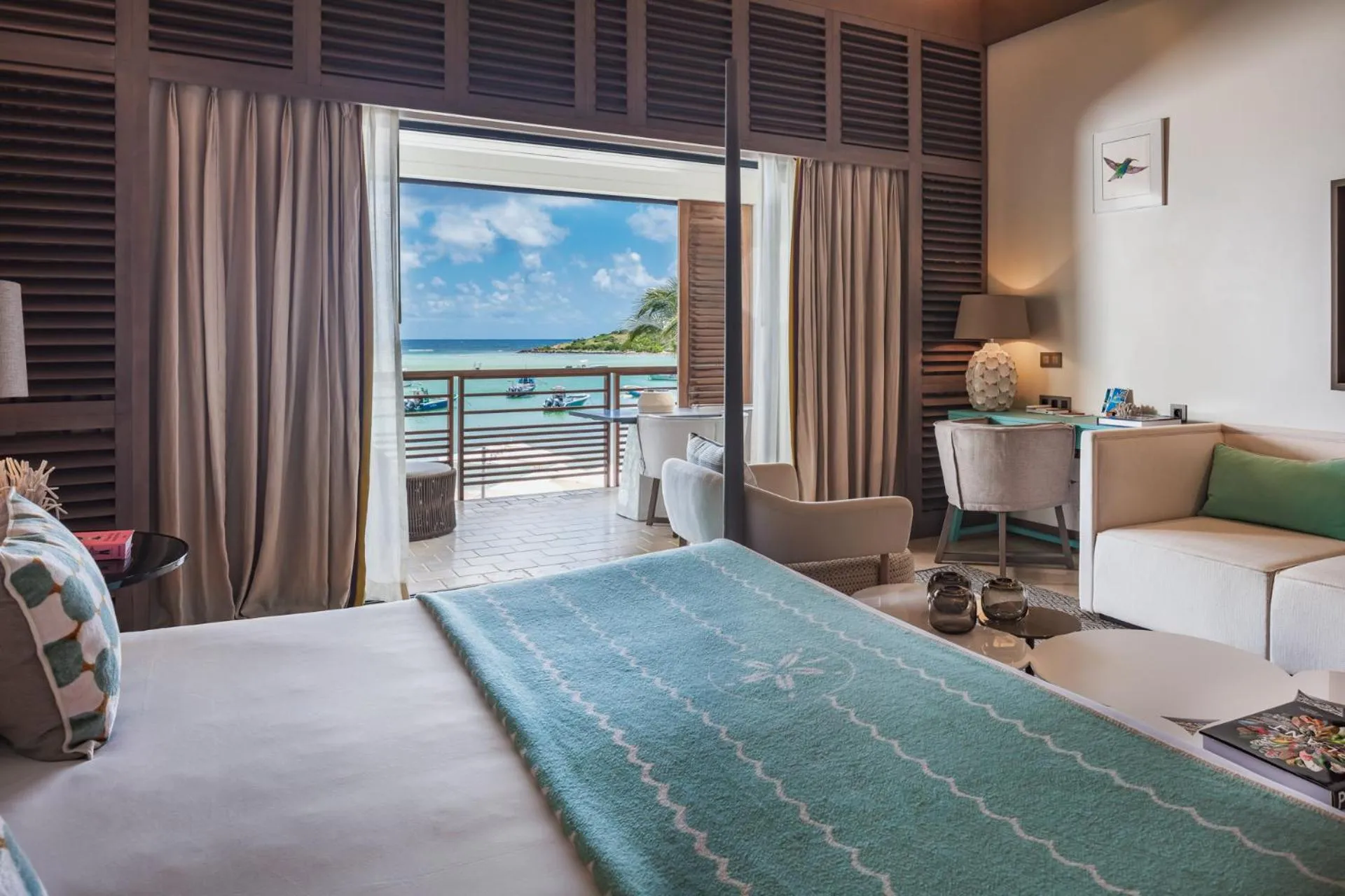 Bedroom, Bed in Le Barthélemy Hotel & Spa