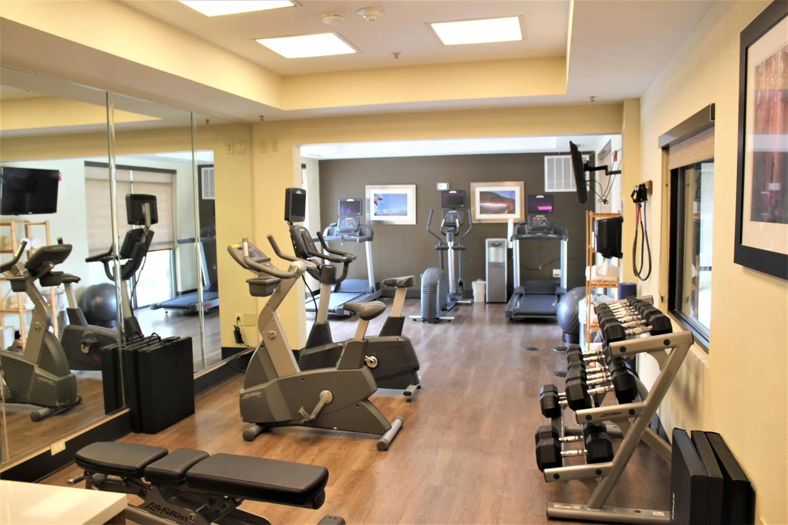 Fitness centre/facilities in Holiday Inn Express & Suites Charlotte-Concord-I-85 by IHG