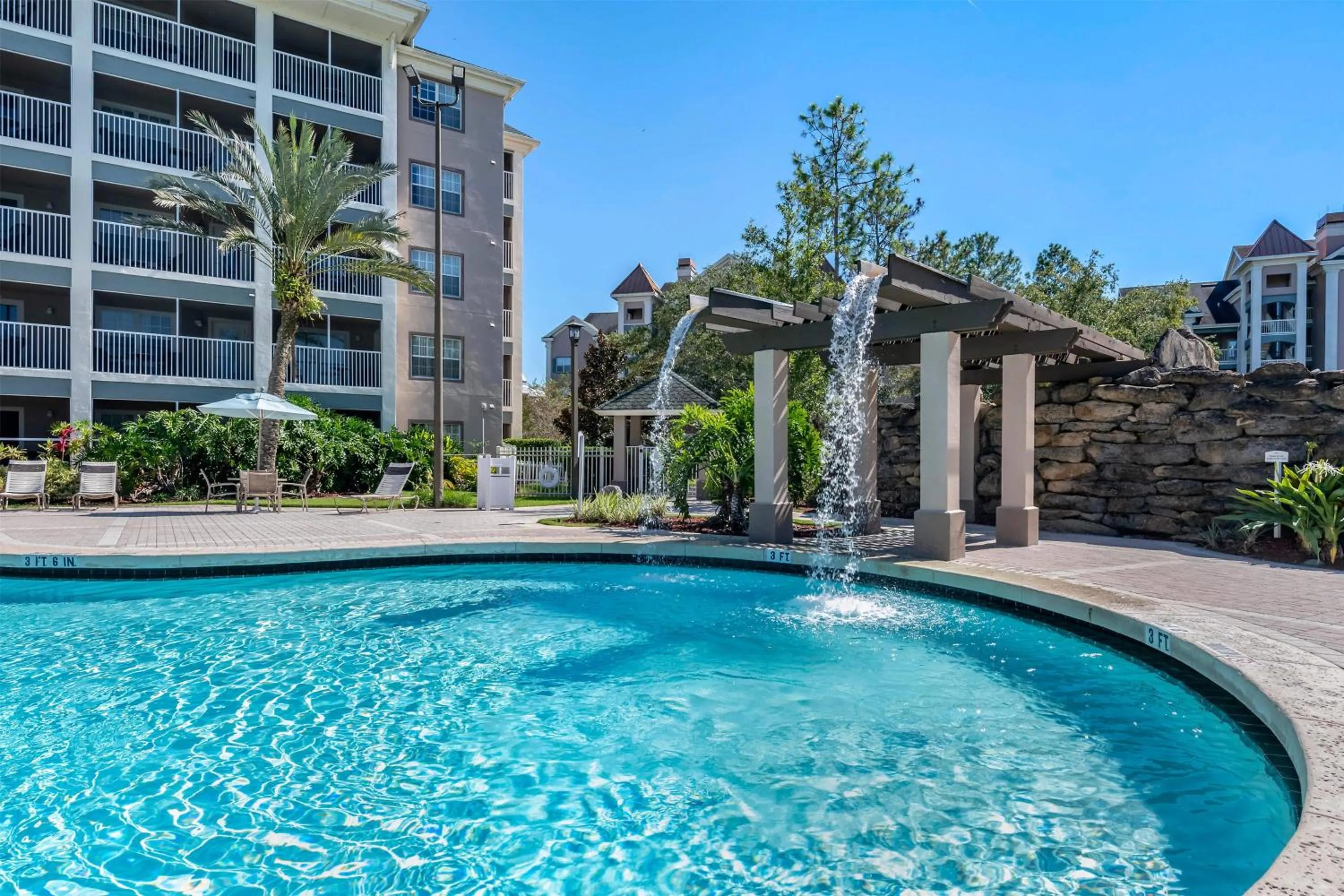 Pool view in Hilton Vacation Club St Augustine